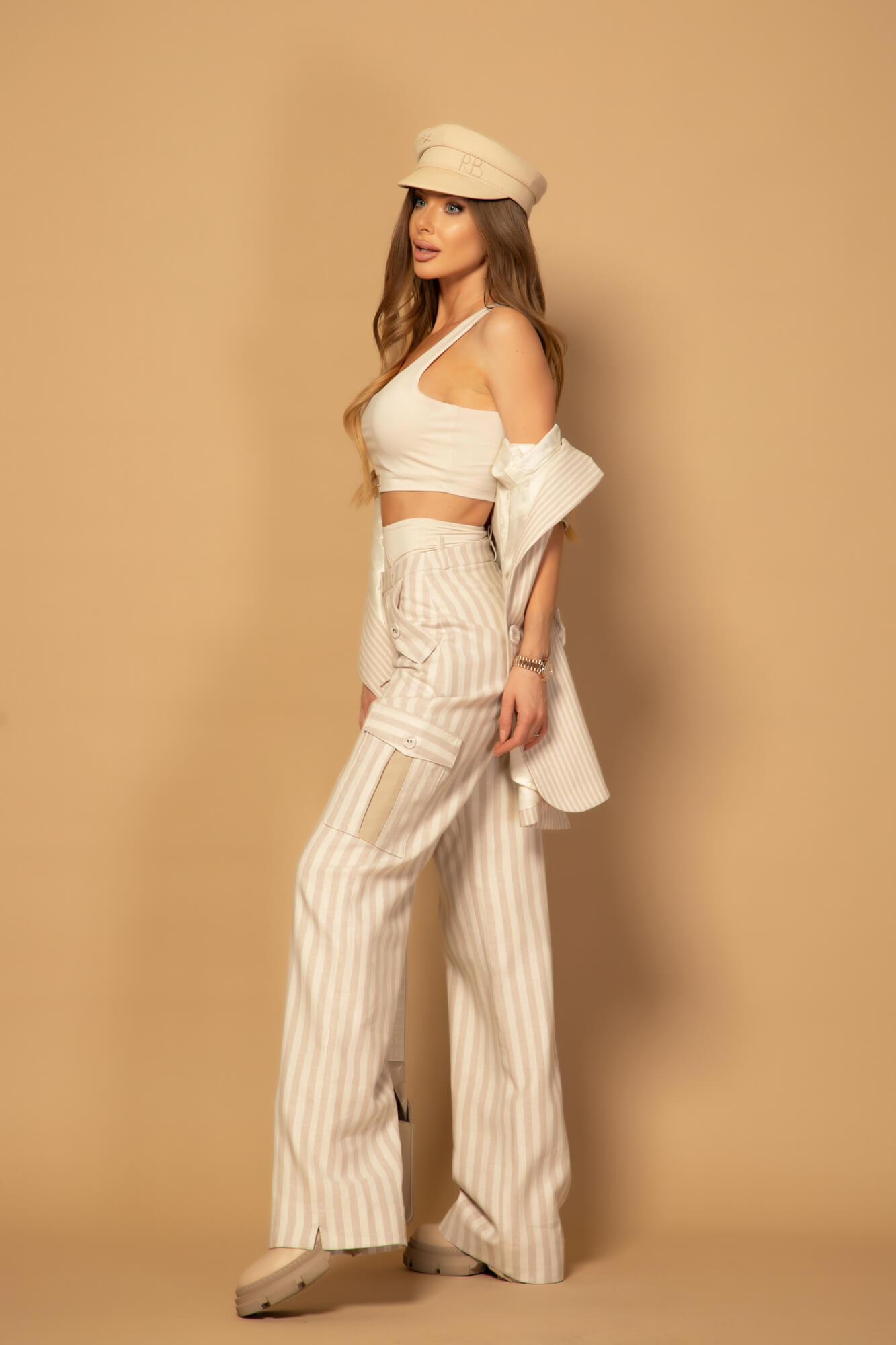Linen Luxe Дълъг Панталон - Изображение 12