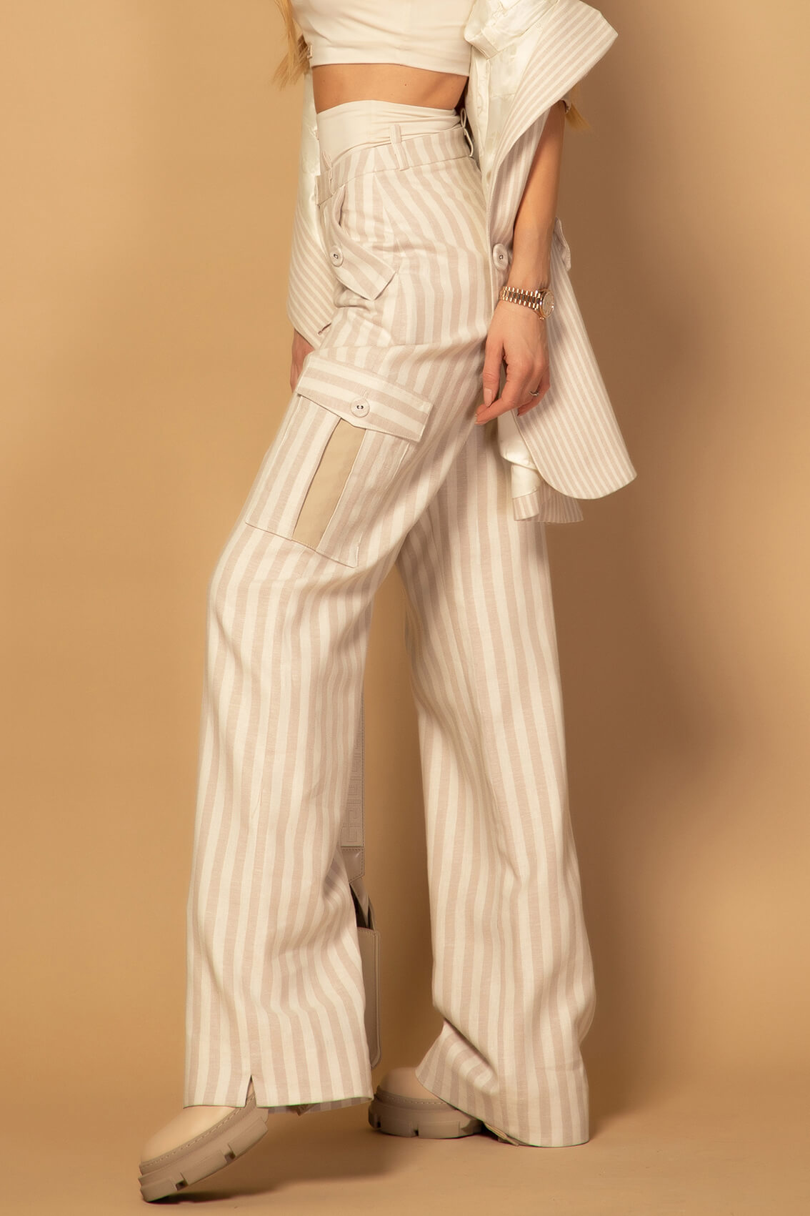 Linen Luxe Дълъг Панталон - Изображение 16