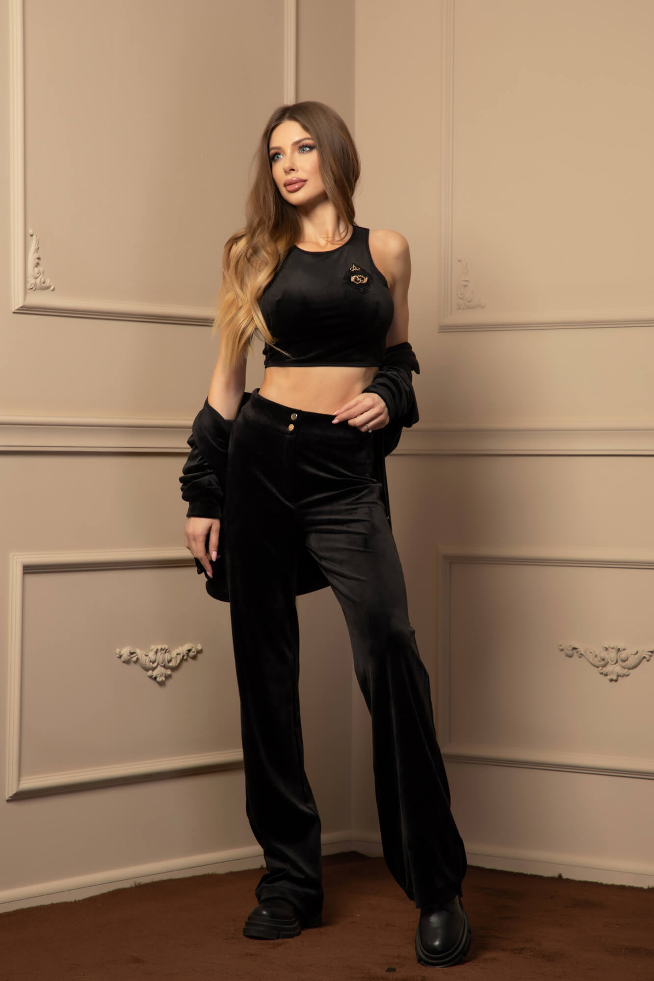 Cozy Day Плюшен Суитшърт - Black - Изображение 23