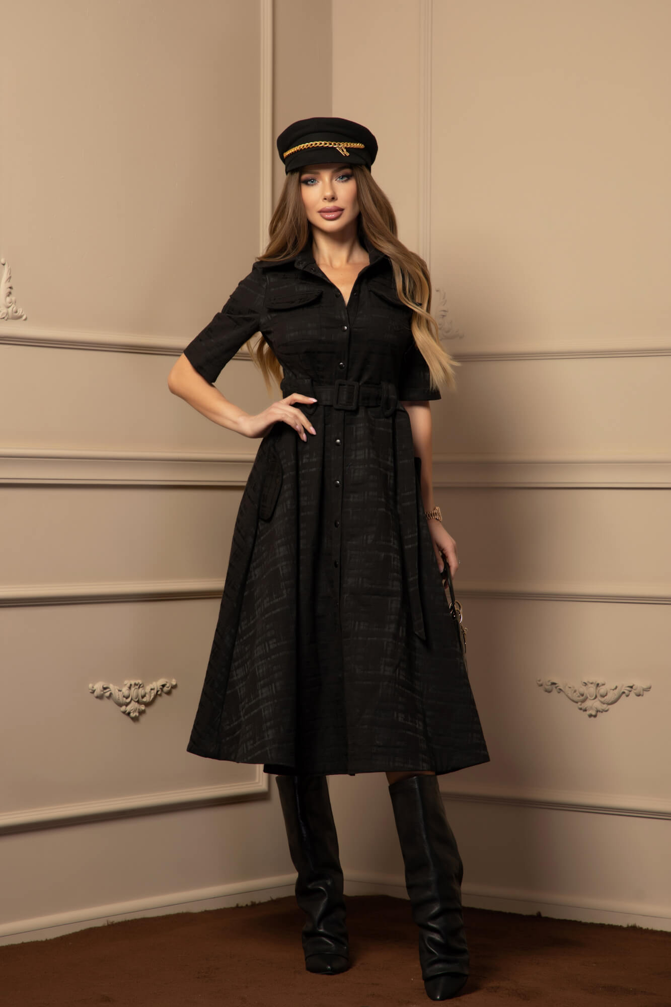 Elevated Essentials Рокля-тренч - Black - Изображение 13