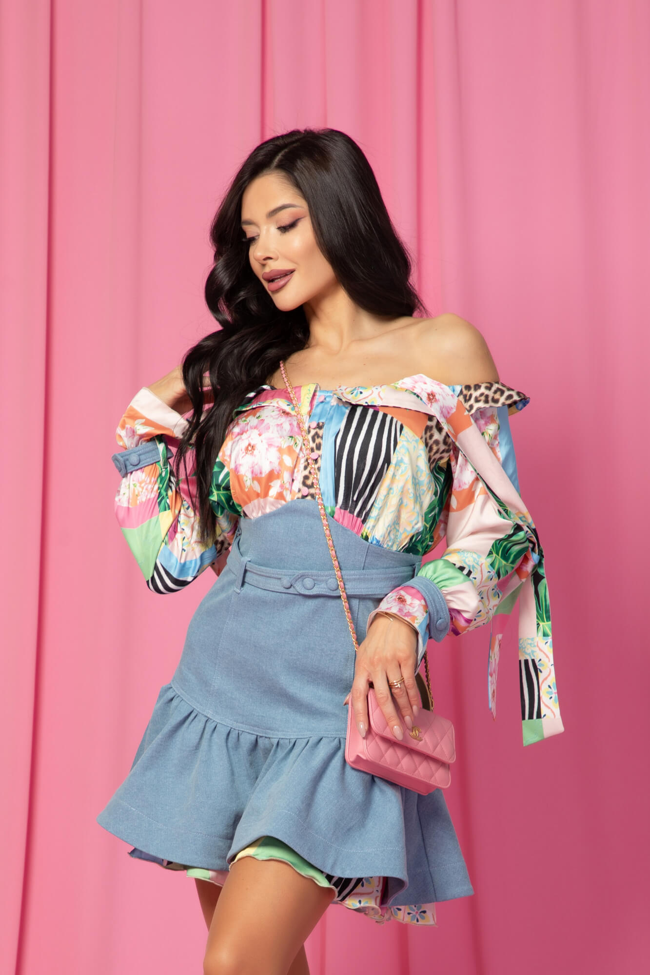 Extravagant Beauty Ruffles Рокля С Деним - Изображение 20