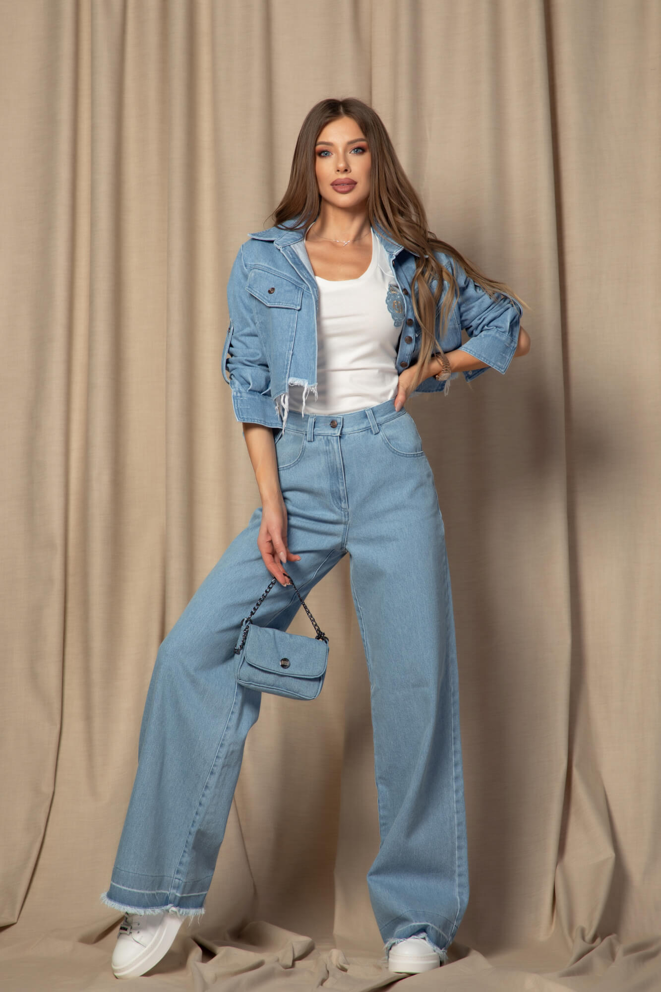 Dressed To Kill яке От Деним - Light Blue - Изображение 16
