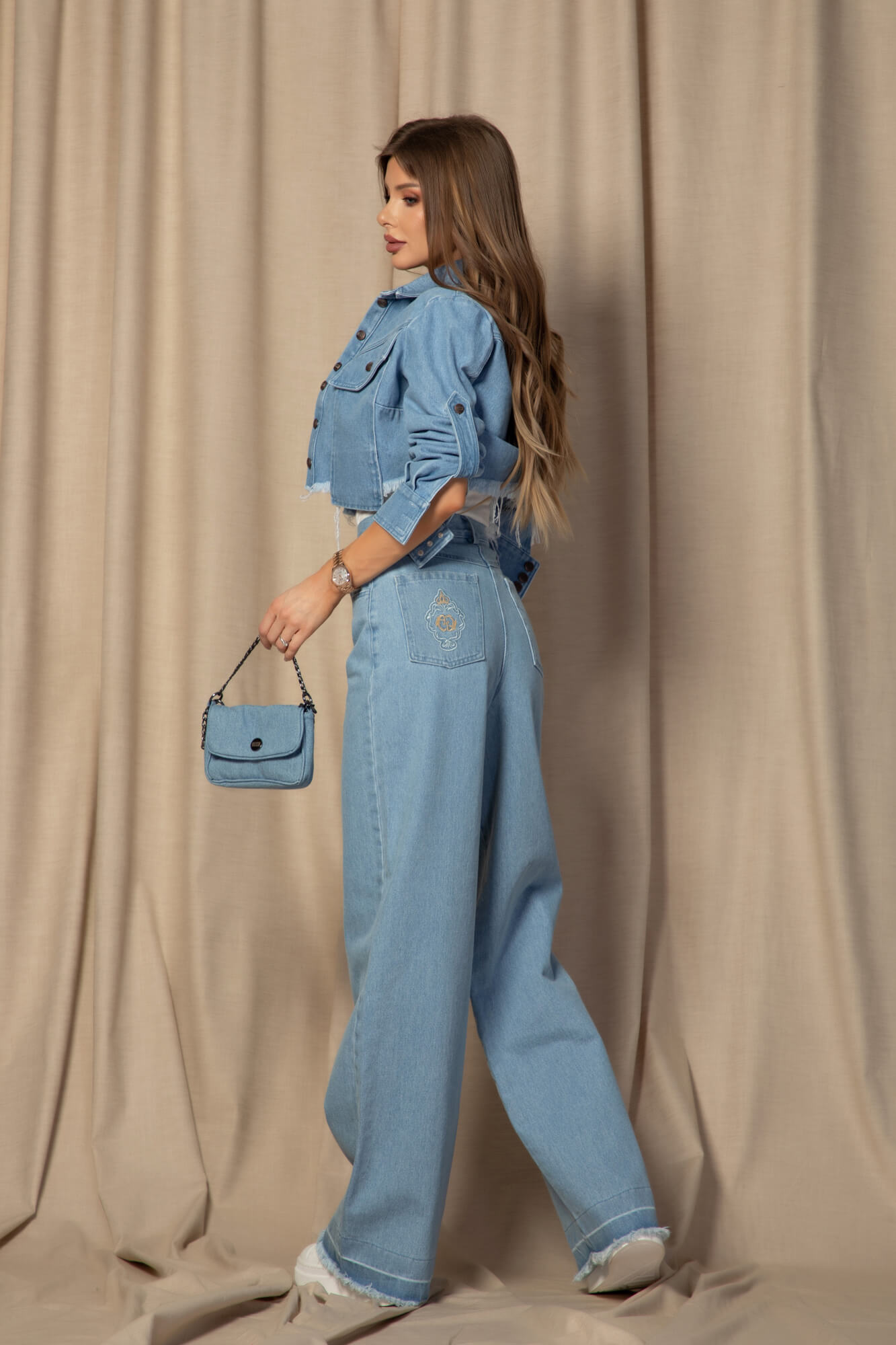 Dressed To Kill яке От Деним - Light Blue - Изображение 14