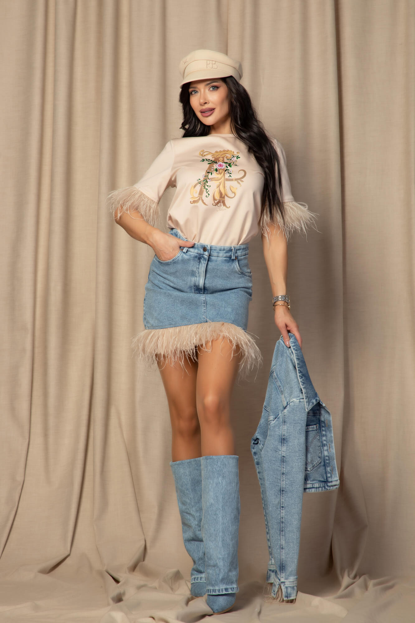 Feathered Aura T-Shirt От Памук - Soft Shell - Изображение 16