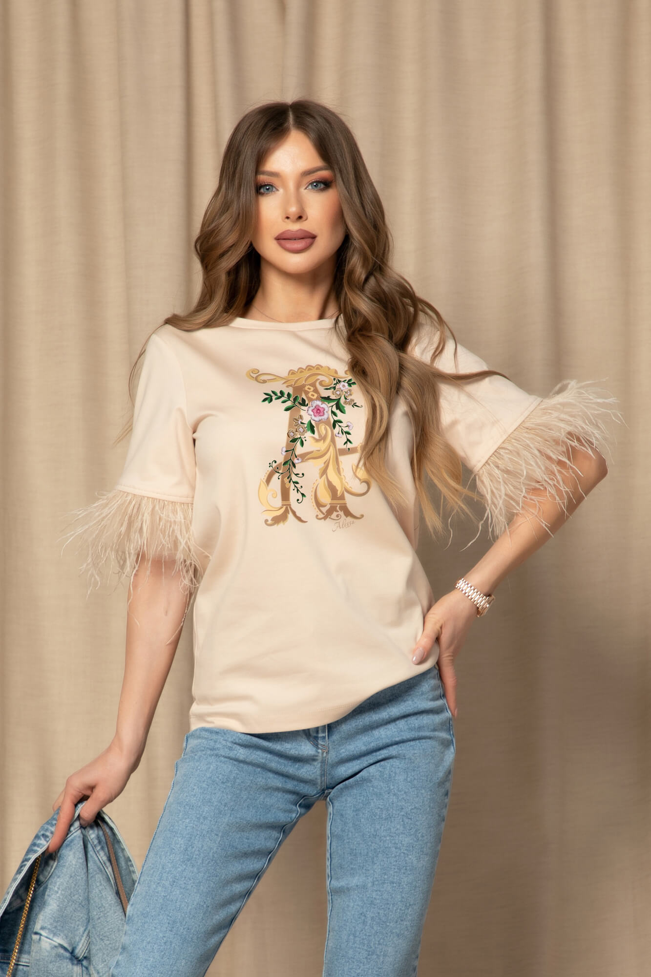 Feathered Aura T-Shirt От Памук - Soft Shell - Изображение 21