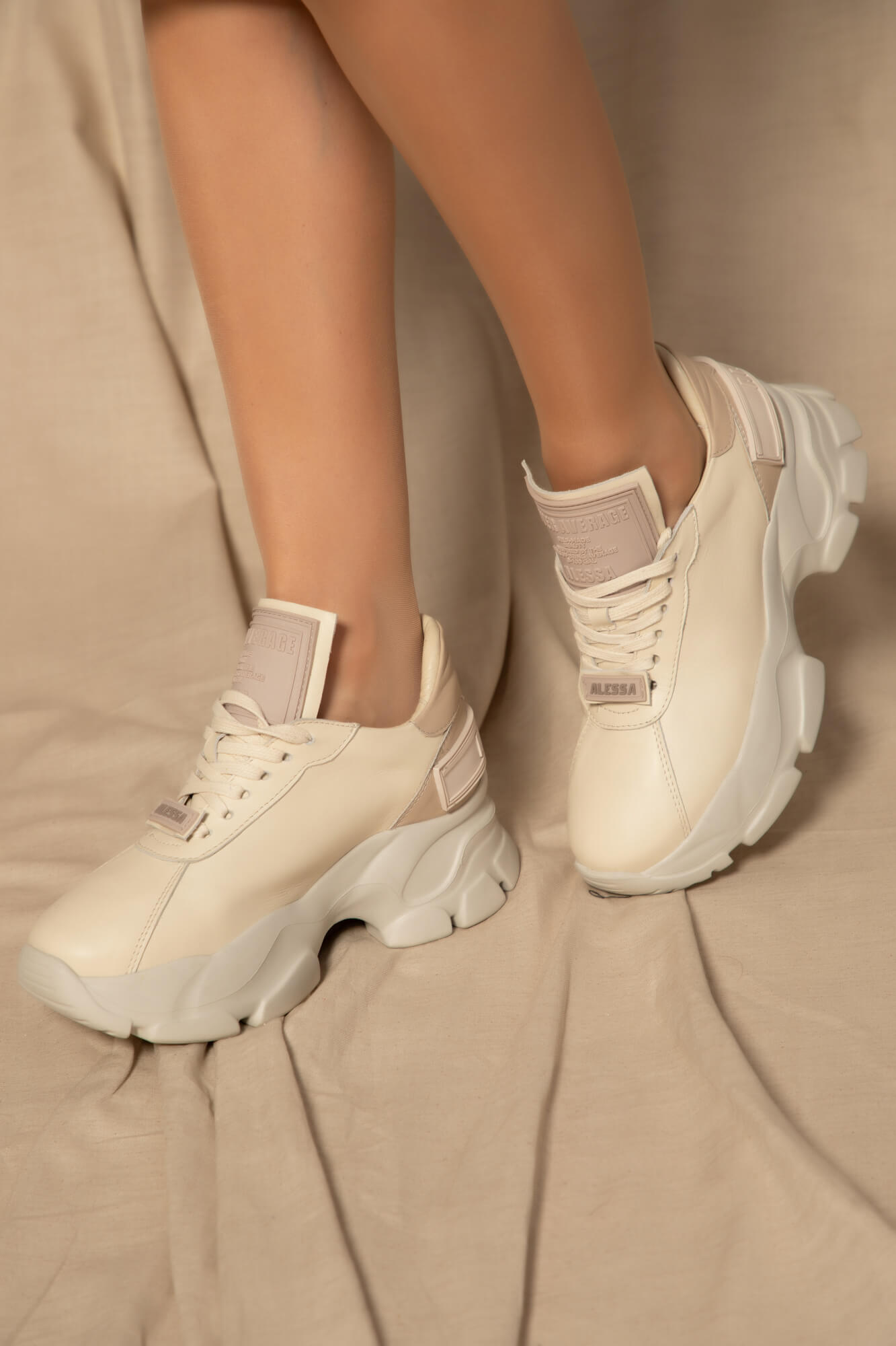 Lux & Comfy Sneakers - Soft Beige - Изображение 8
