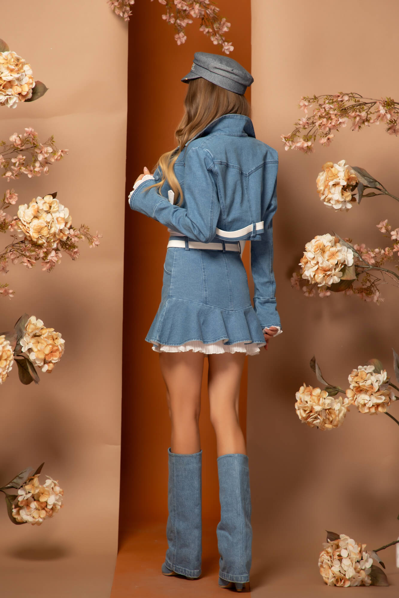 Denim Temptation Пола С Подвижен Колан - Изображение 16