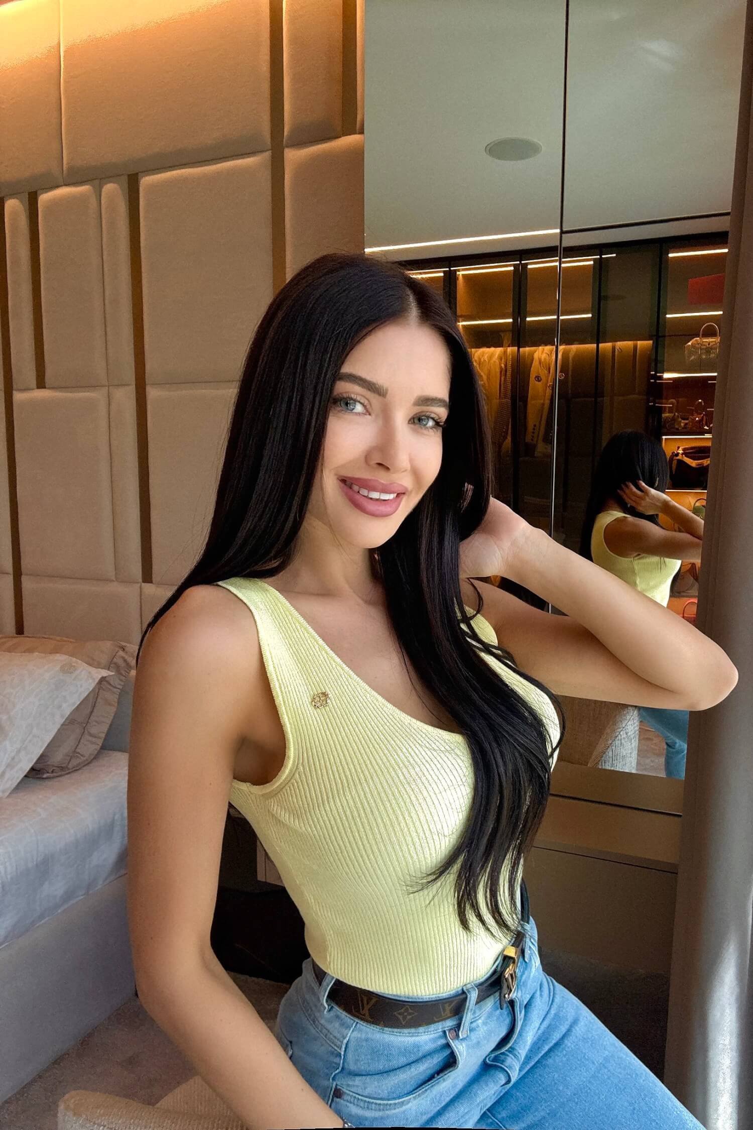 Melody Beauty Топ От Плетиво - Yellow - Изображение 7