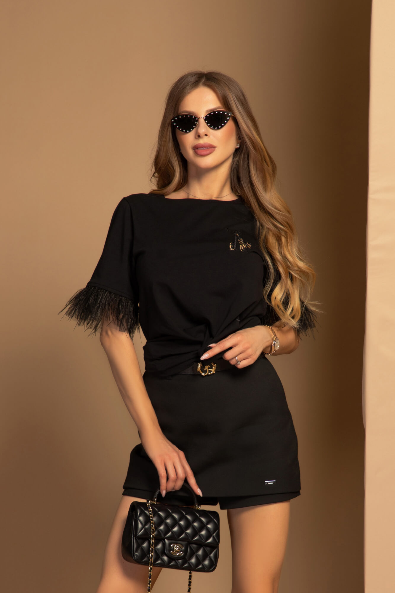 Luxury Dream T-Shirt От Памук - Black - Изображение 12
