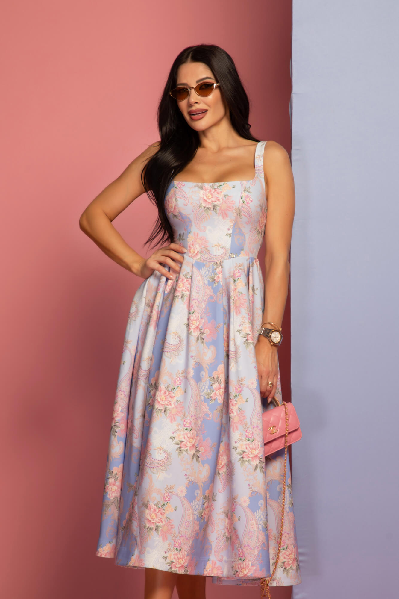 A Touch of Romance Midi Рокля - Vista Blue - Изображение 14