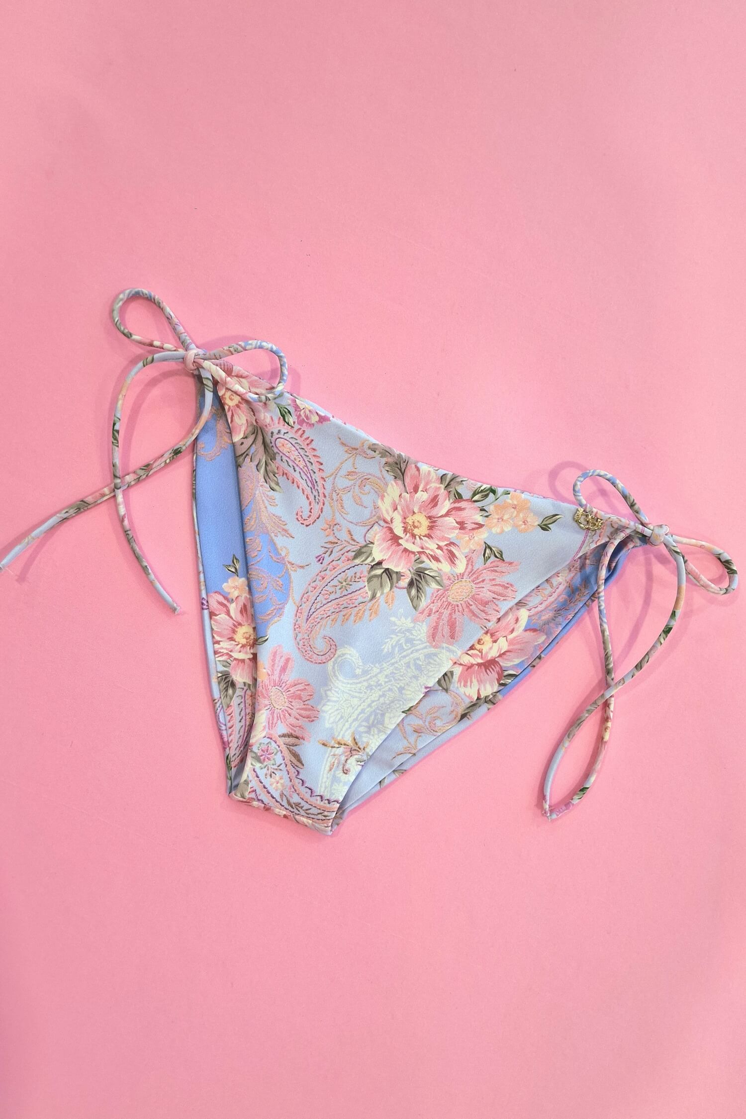 A Touch of Romance Бански Бикини С Ниска Талия и Връзки - Vista Blue - Изображение 4