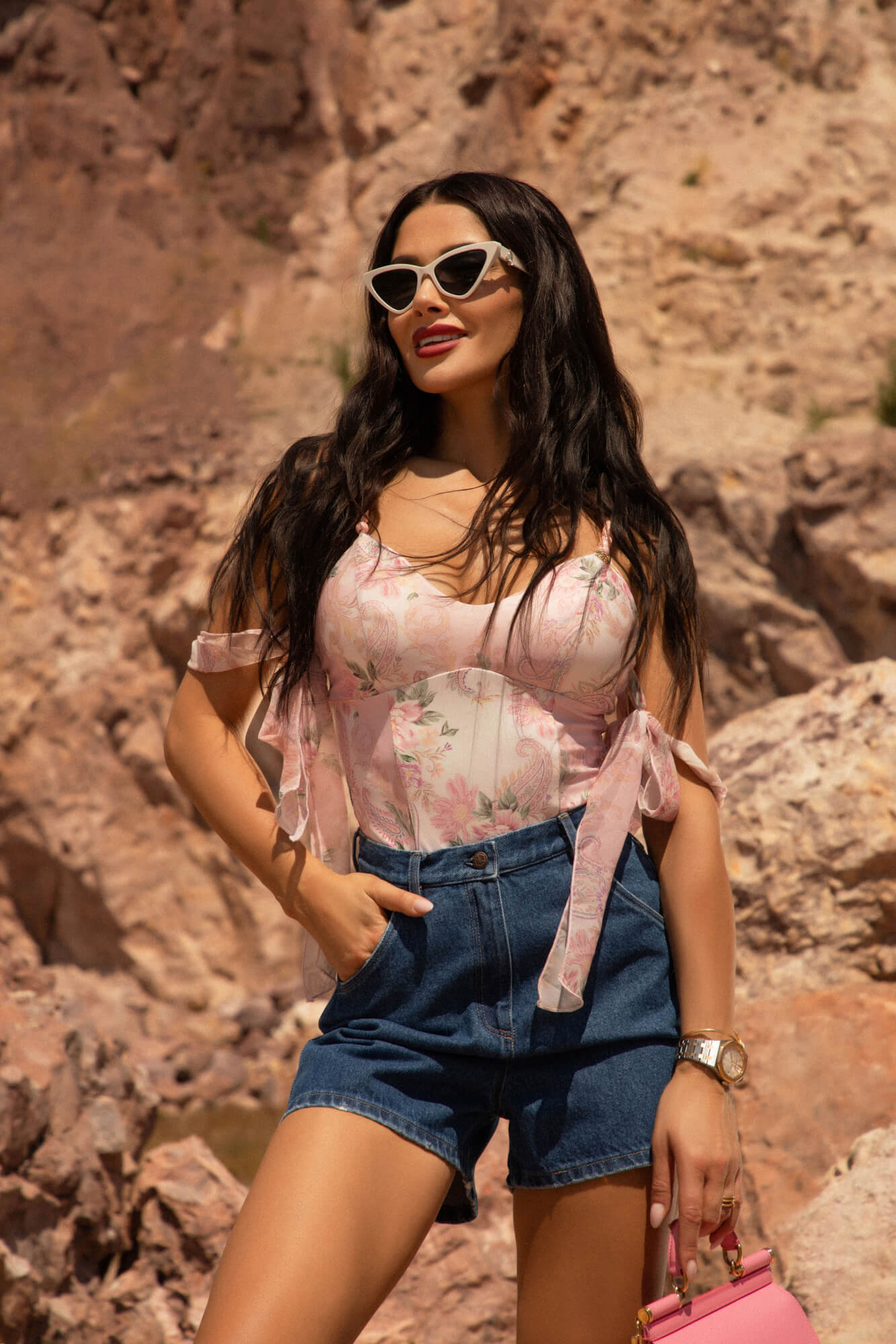 A Touch of Romance боди - Цял Бански - Pink - Изображение 9