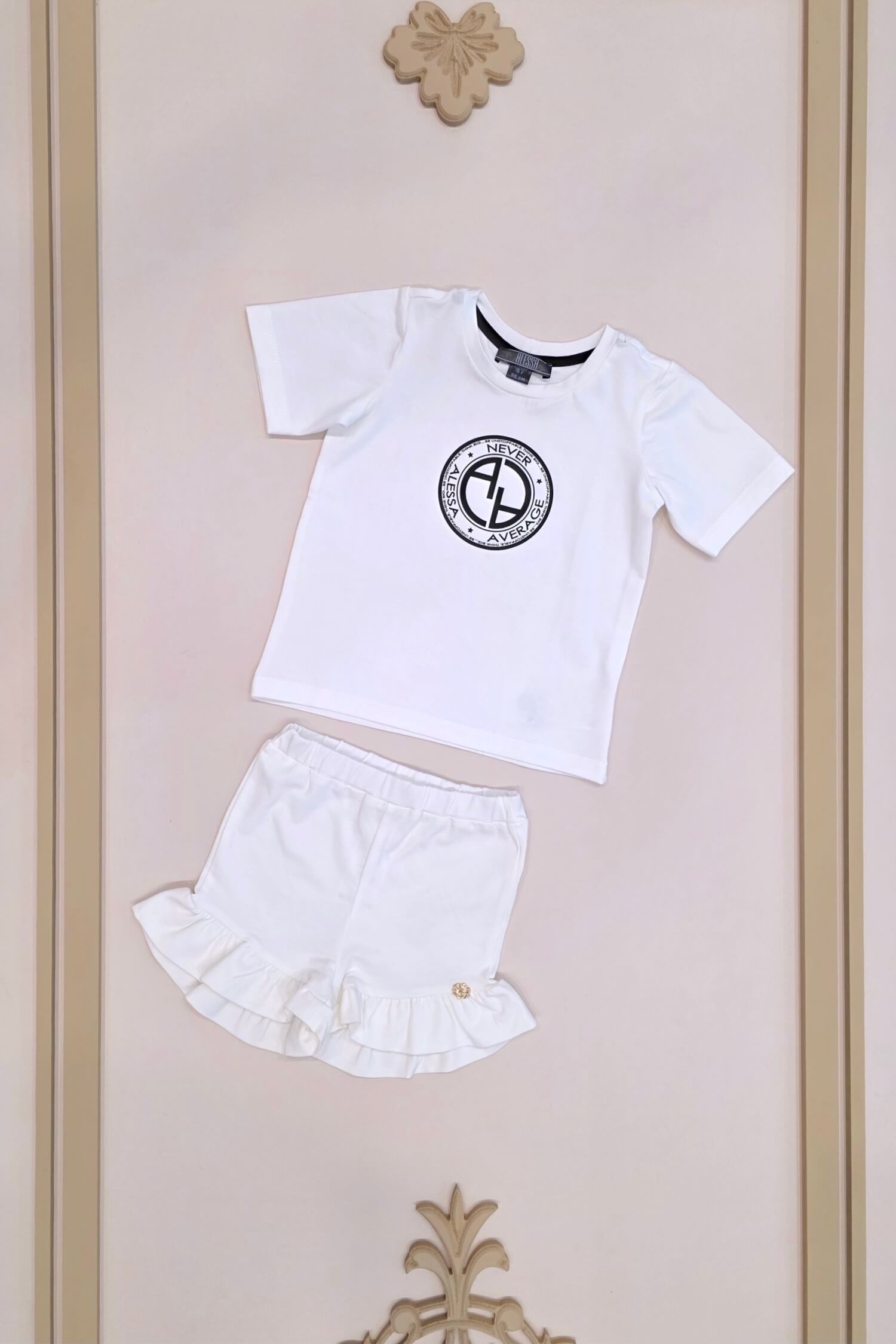 Always Invited Alessa mini T-Shirt С Лого - екрю - Изображение 7