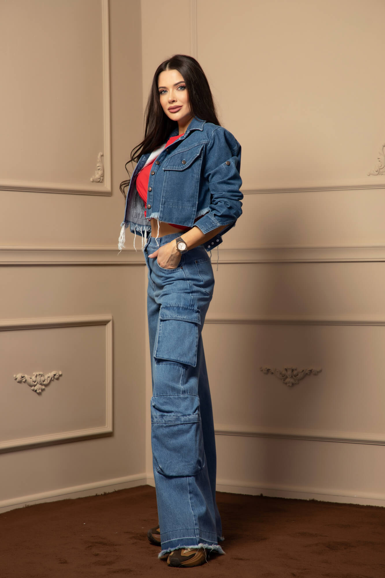 Dressed To Kill яке От Деним - Blue - Изображение 11