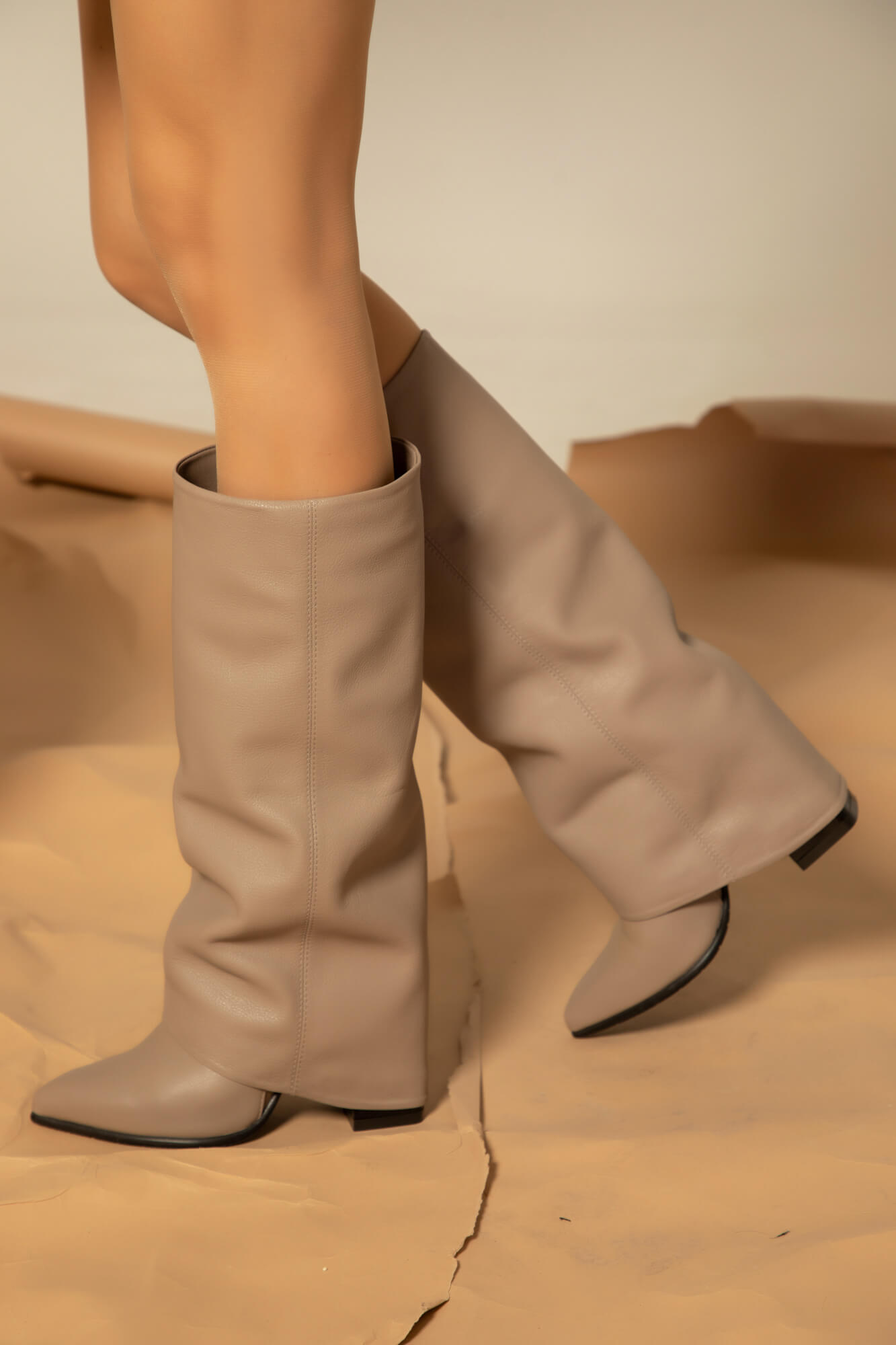 Chic Stride Ботуши - Taupe - Изображение 8