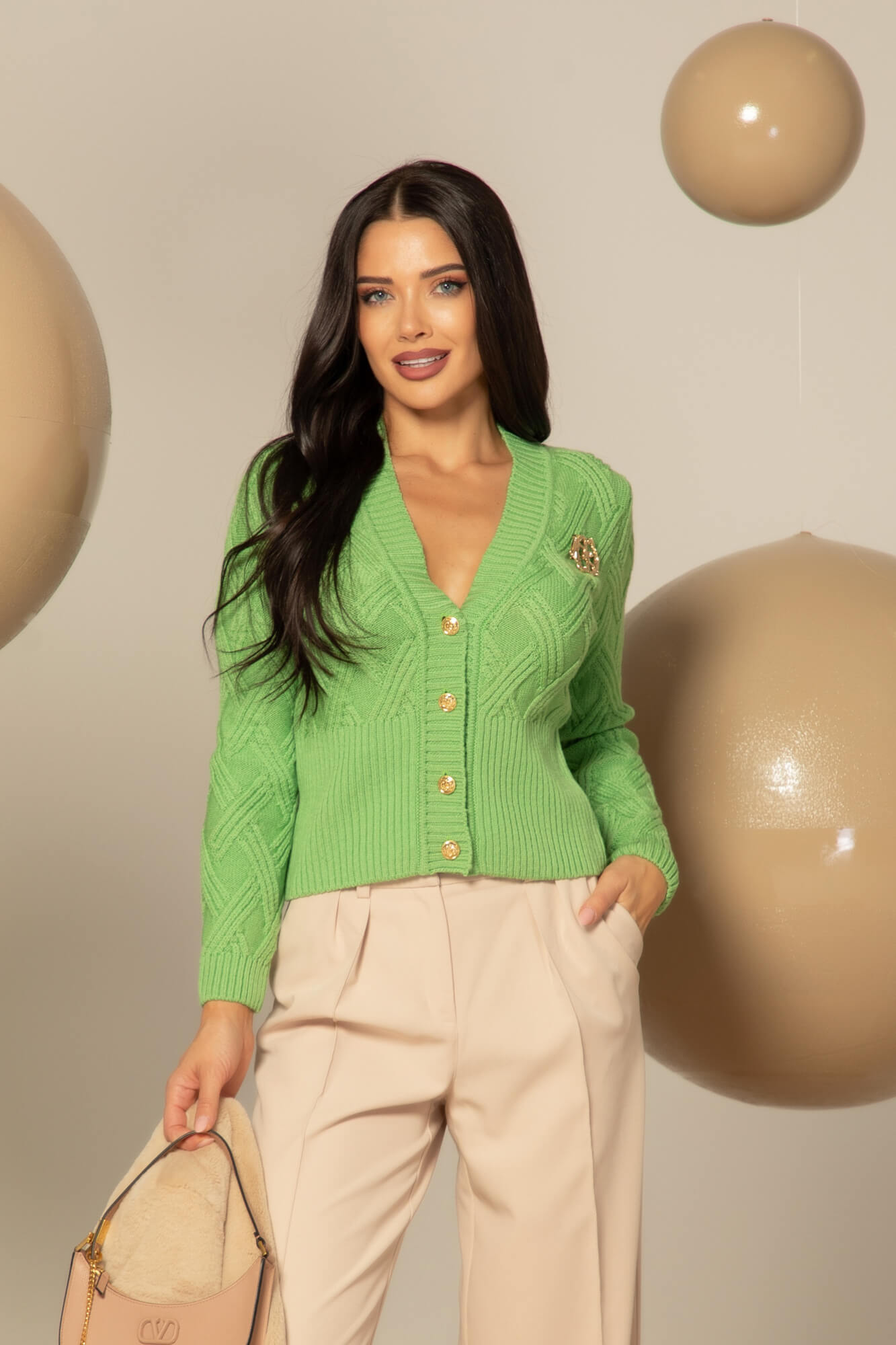 Wool & Wonder Жилетка От Вълна - Green - Изображение 16