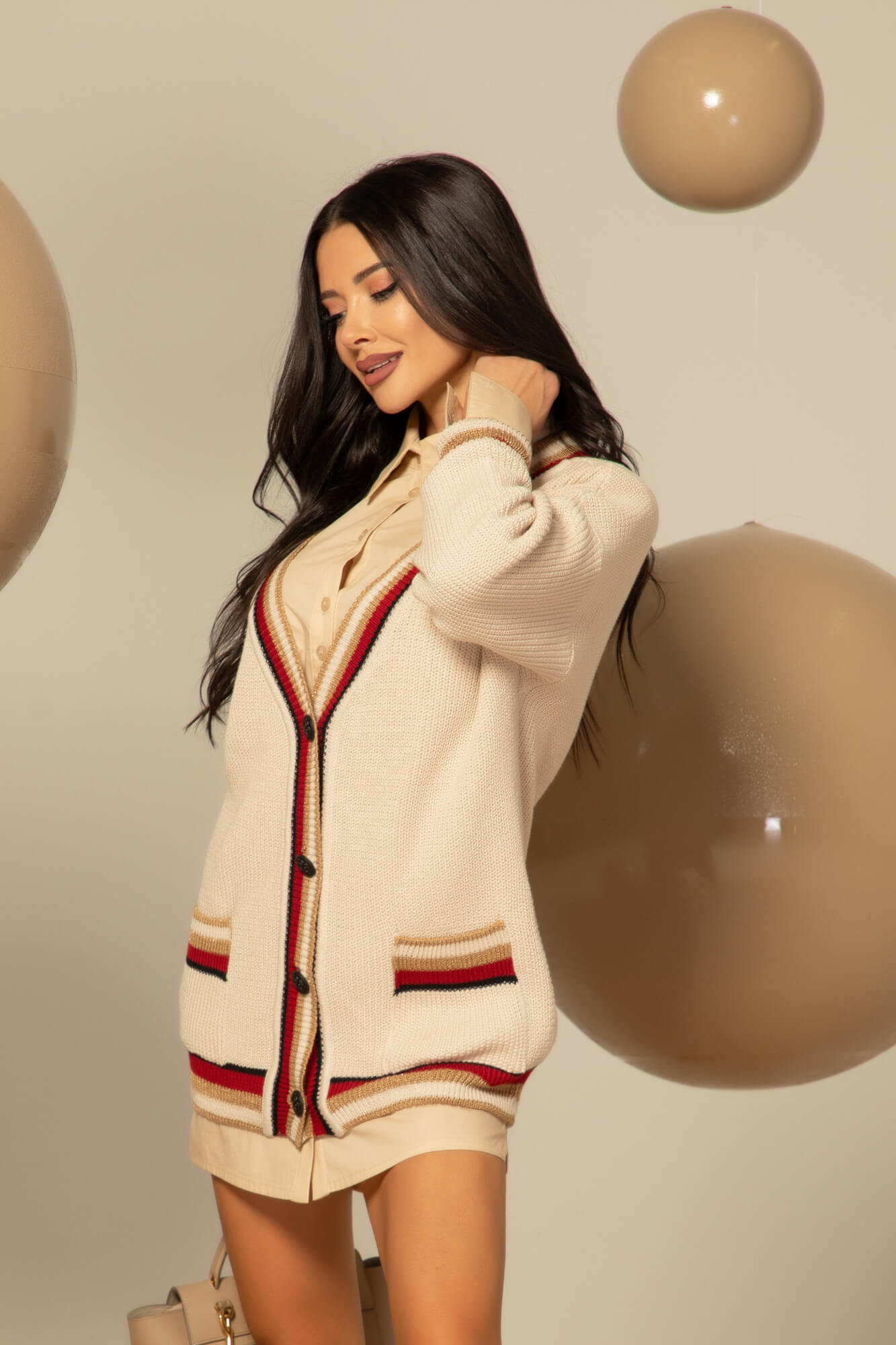 Touch of Elegance Жилетка От Плетиво - Seashell - Изображение 30