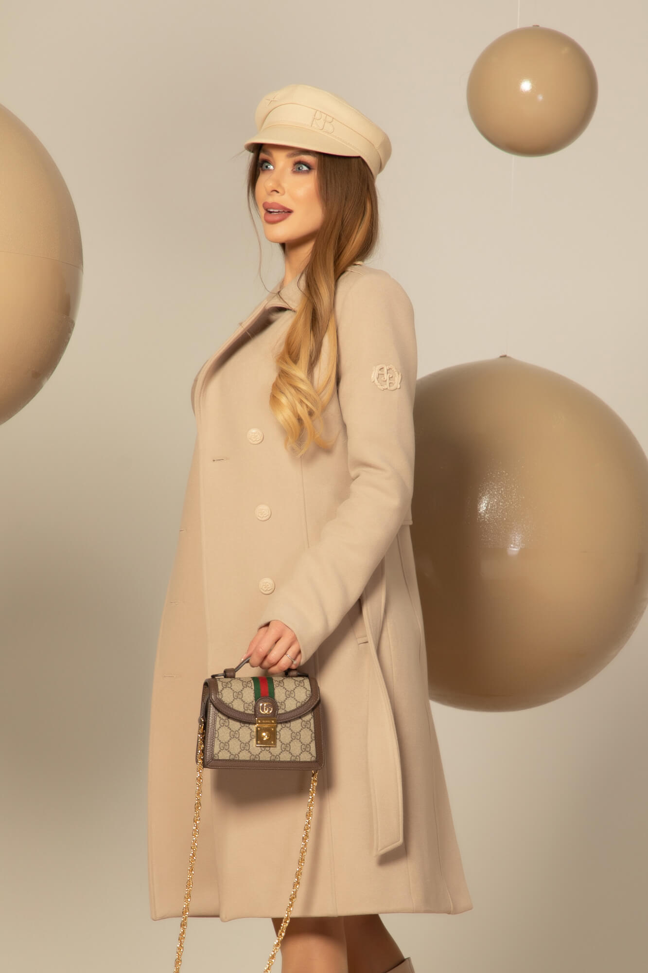 Cashmere Cloud Палто - Taupe - Изображение 56