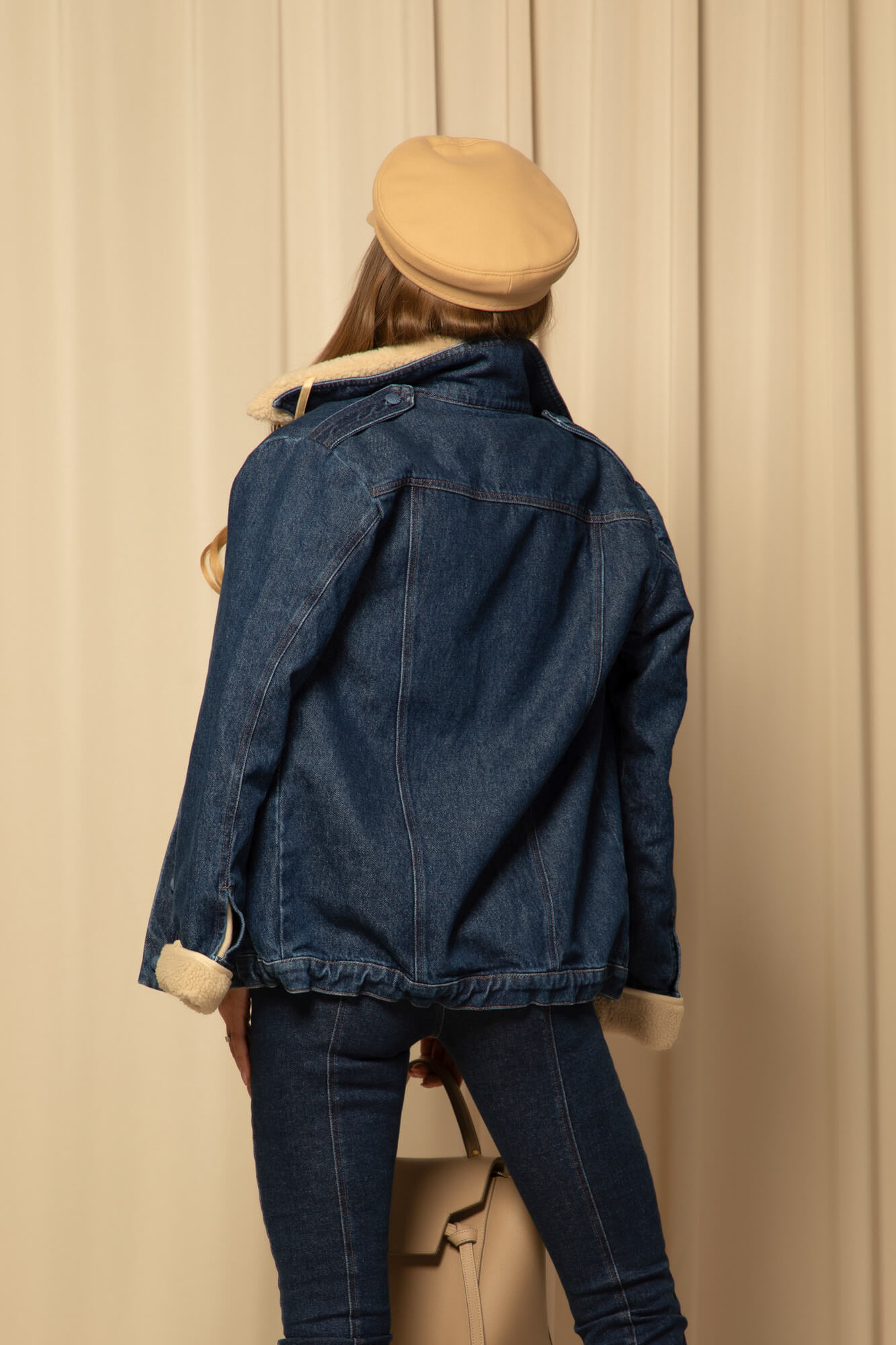 Luxury Classic яке с подвижен топъл хастар - Dark Blue - Изображение 17