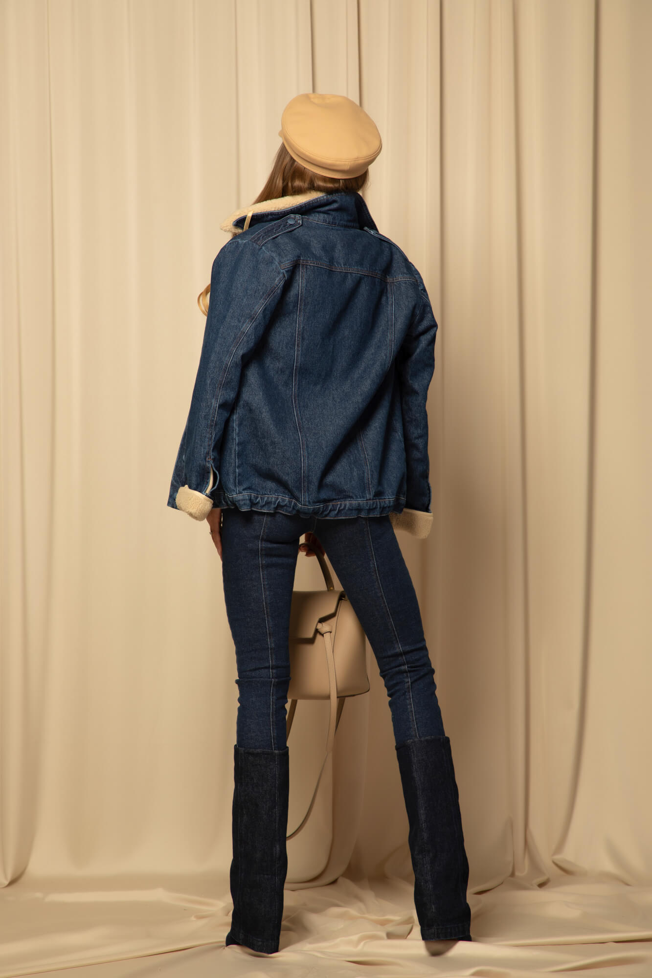 Luxury Classic яке с подвижен топъл хастар - Dark Blue - Изображение 18
