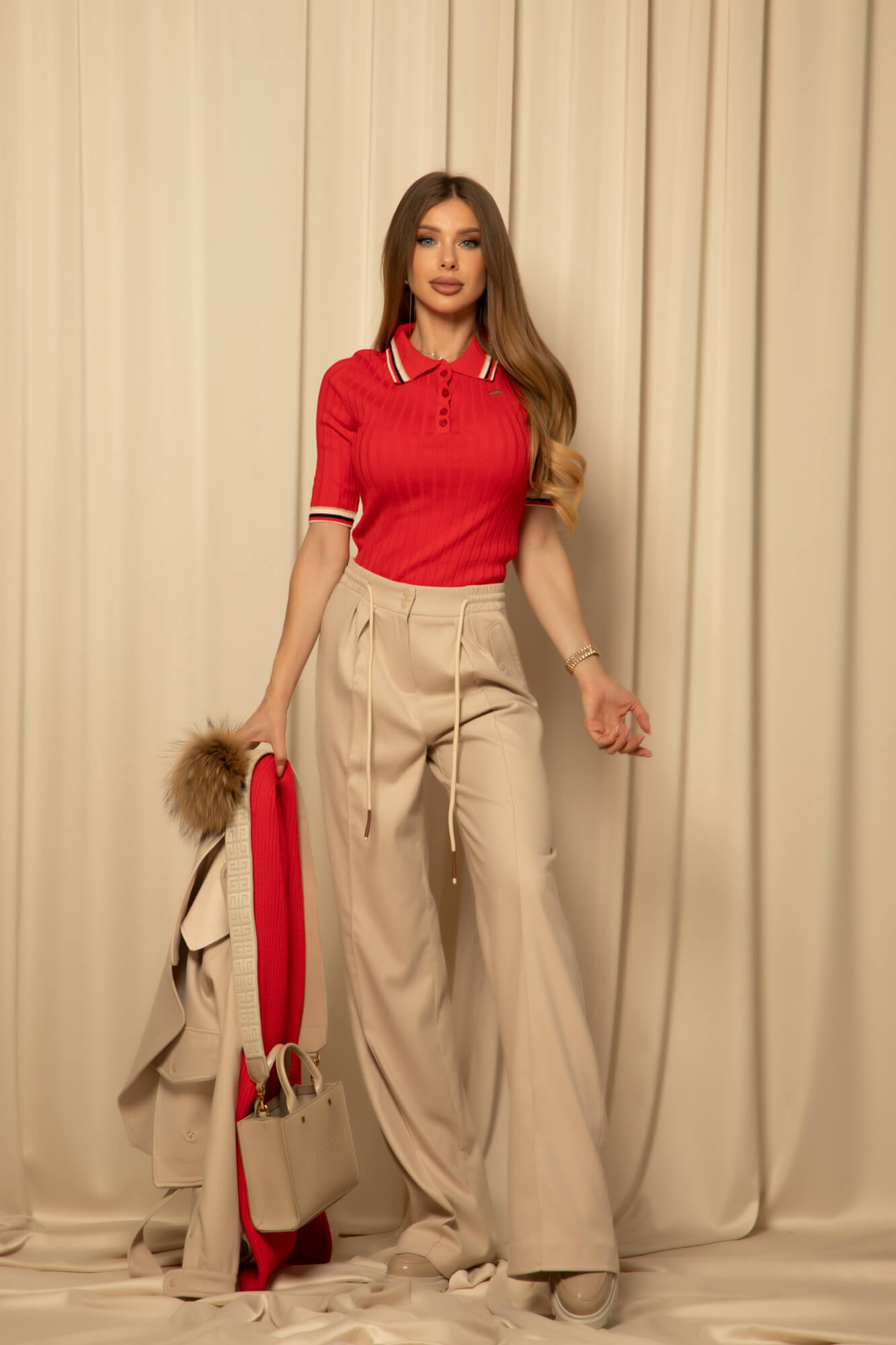 Touch of Elegance Блузка - Red - Изображение 20