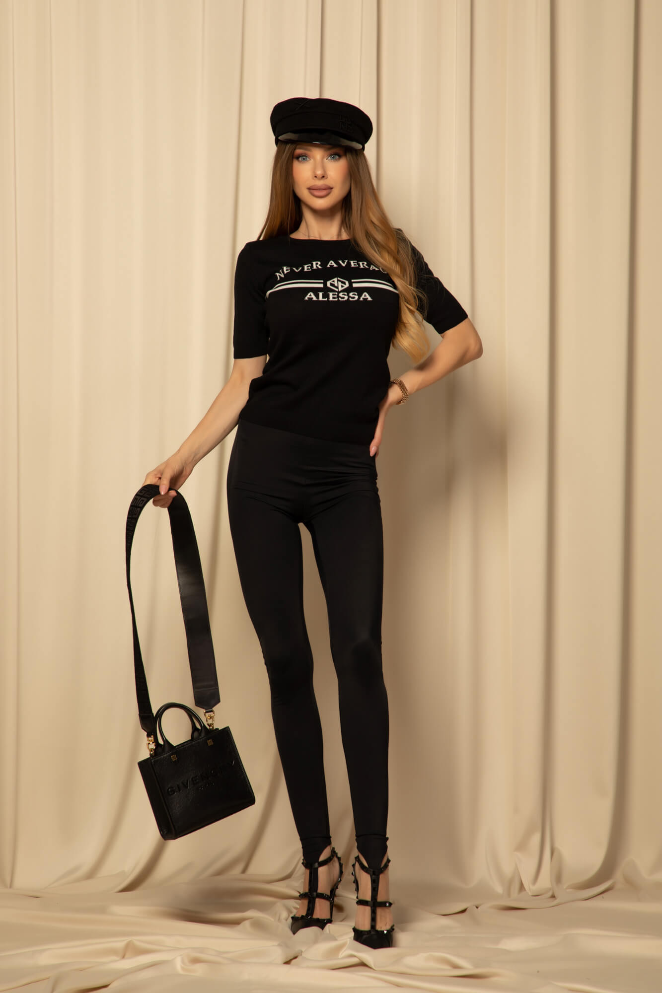 Autumn Whisper Блузка От Фино Плетиво - Black - Изображение 12
