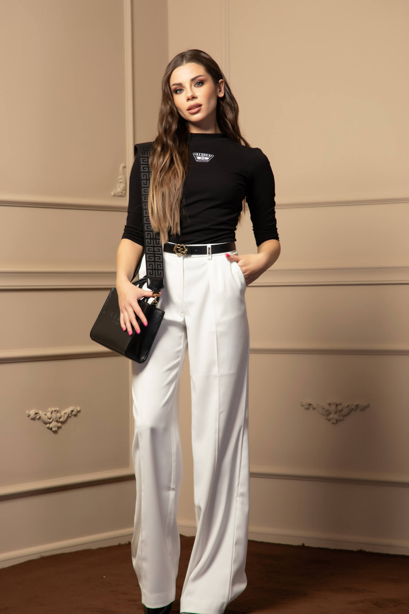 Comfy Style Блуза С 3/4 Ръкав - Black - Изображение 13