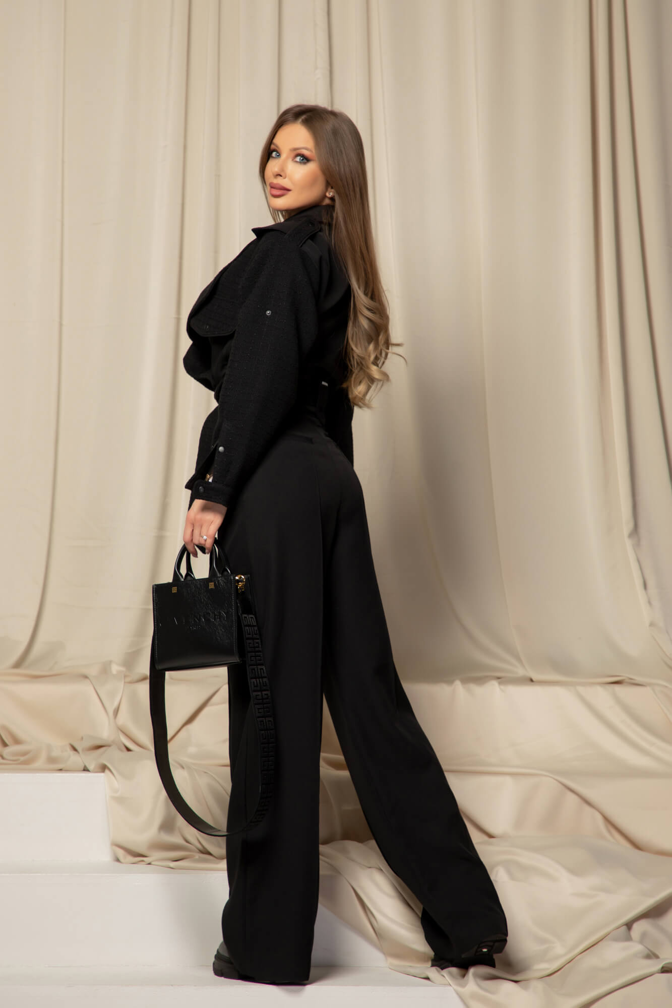 Fashion Move Къс Тренч - Black - Изображение 27