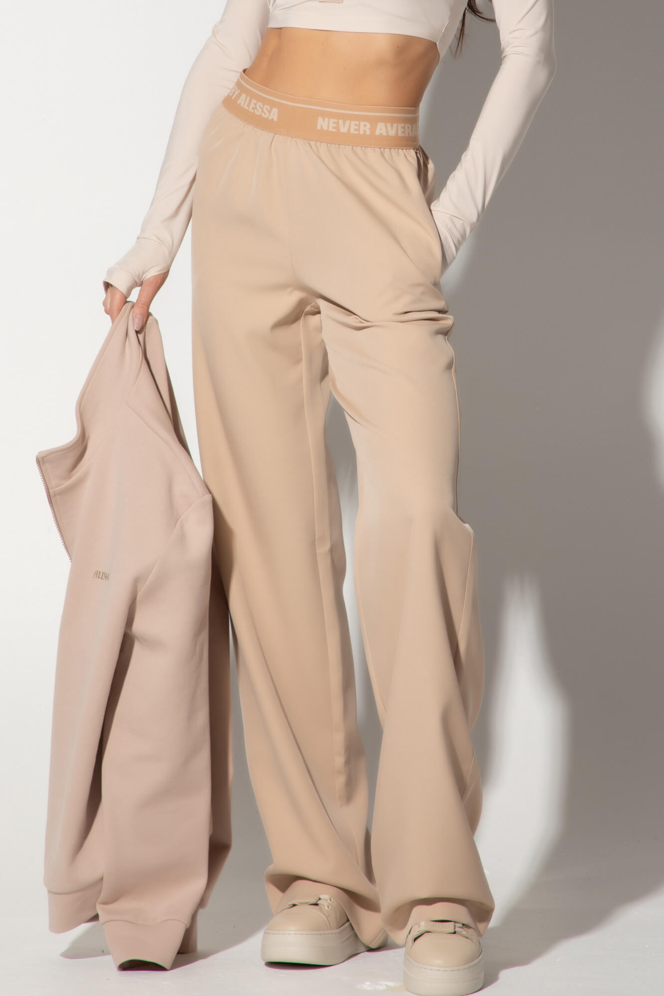 Active Chic Спортен Панталон - Soft Beige - Изображение 20