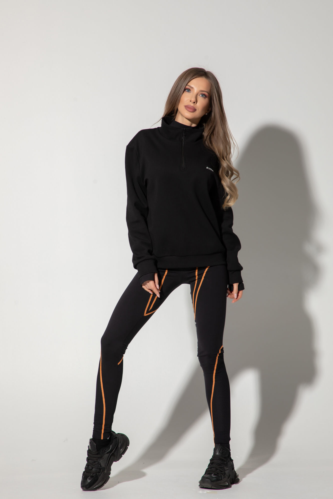 Prime Active Дълъг Клин - Black/Orange - Изображение 26
