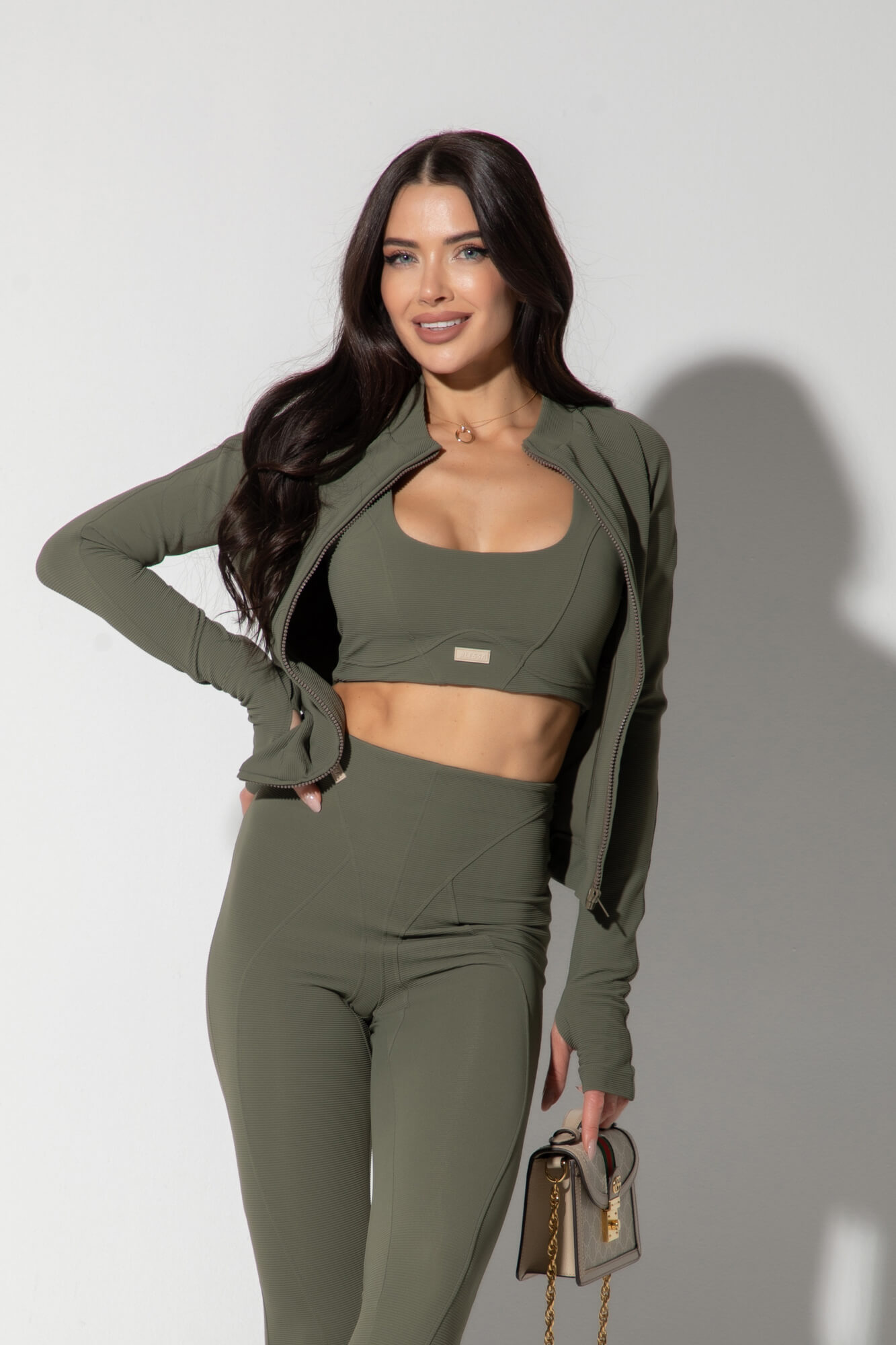 Vixen Motion Спортно Горнище - Military - Изображение 30
