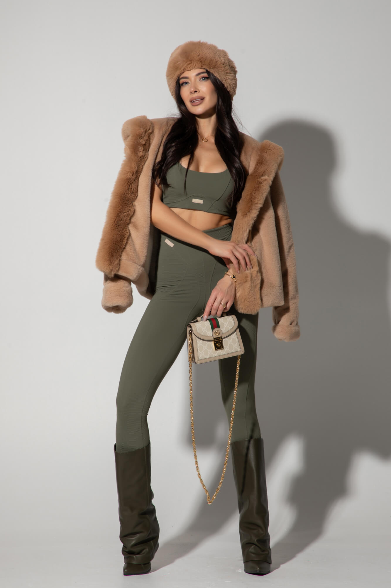 Winter Bunny Палтенце От Еко Косъм - Mocha - Изображение 11