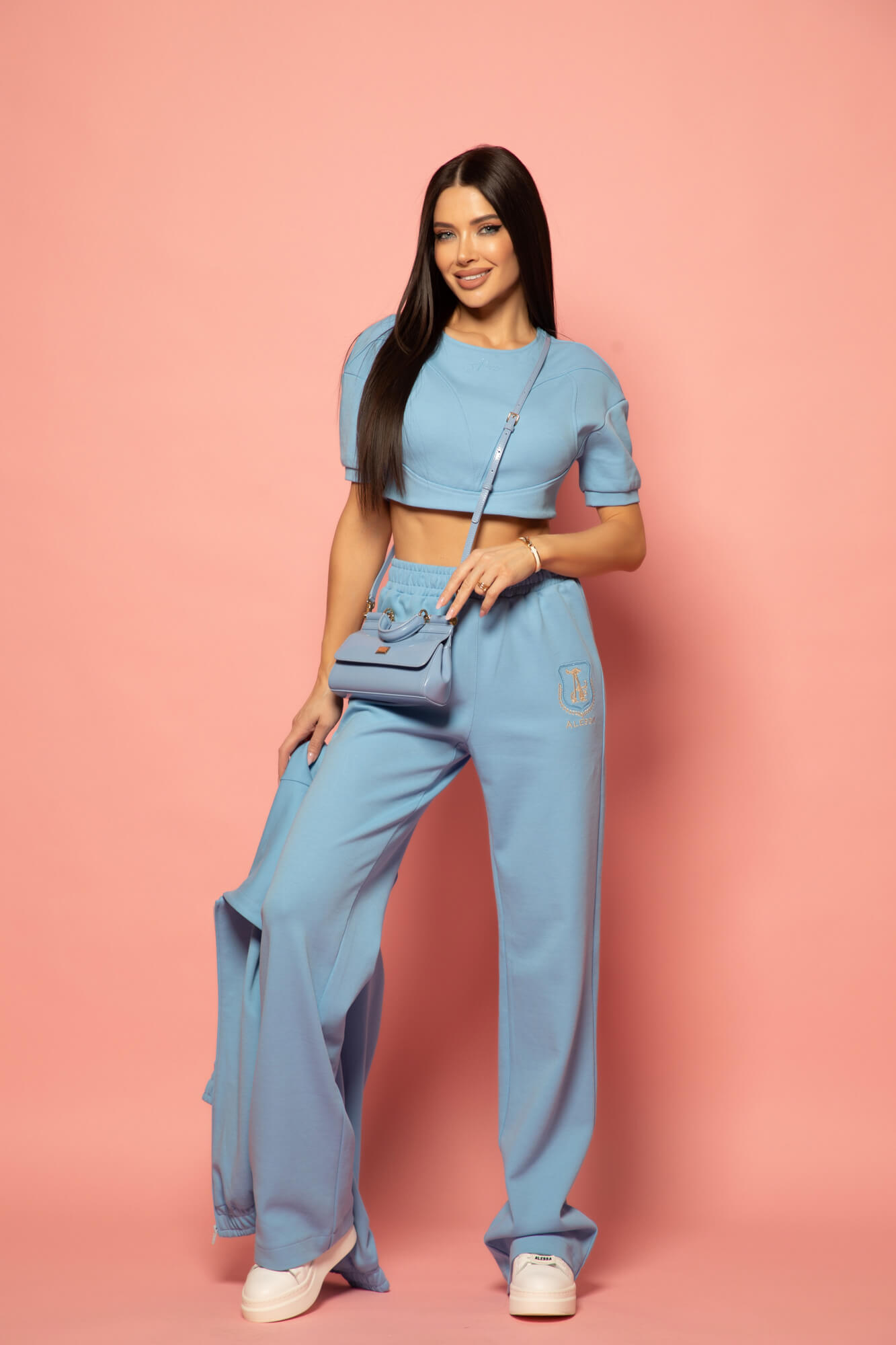Royal Comfort Къса Спортна Блуза - Blue - Изображение 13