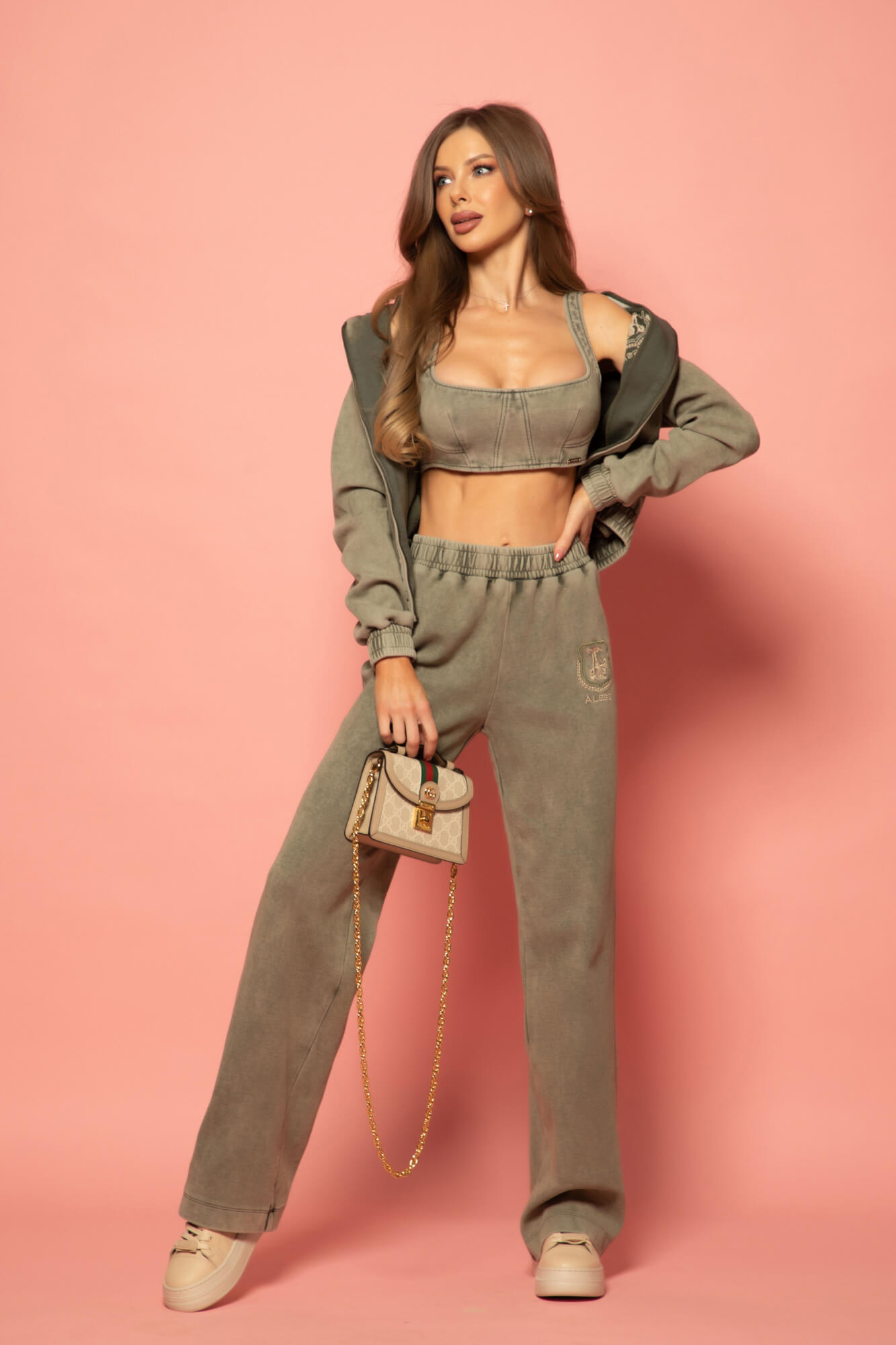 Aged Luxe Спортен Панталон - Military - Изображение 36