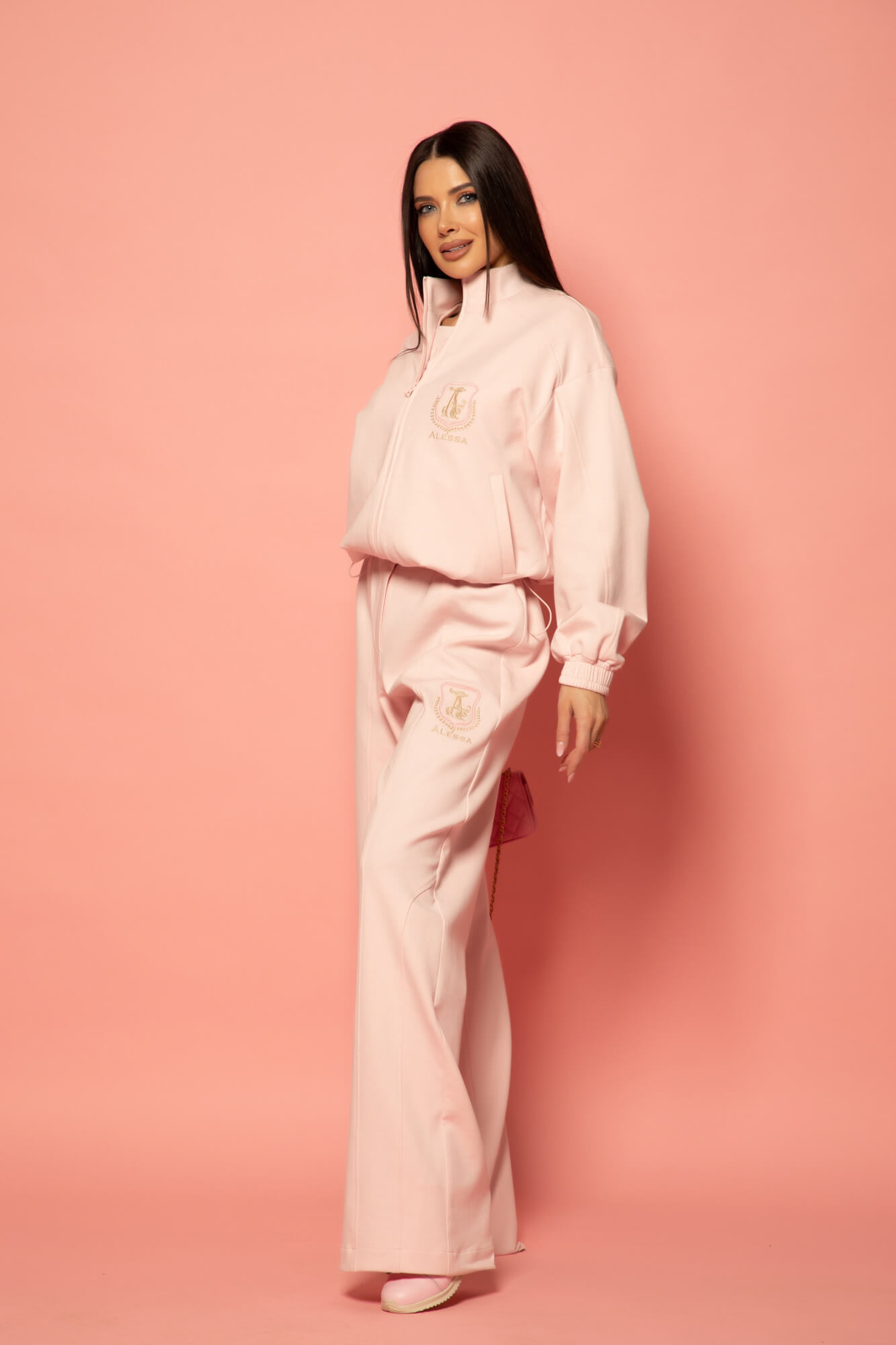 Daily Luxe Къса Спортна Блуза - Pink - Изображение 31