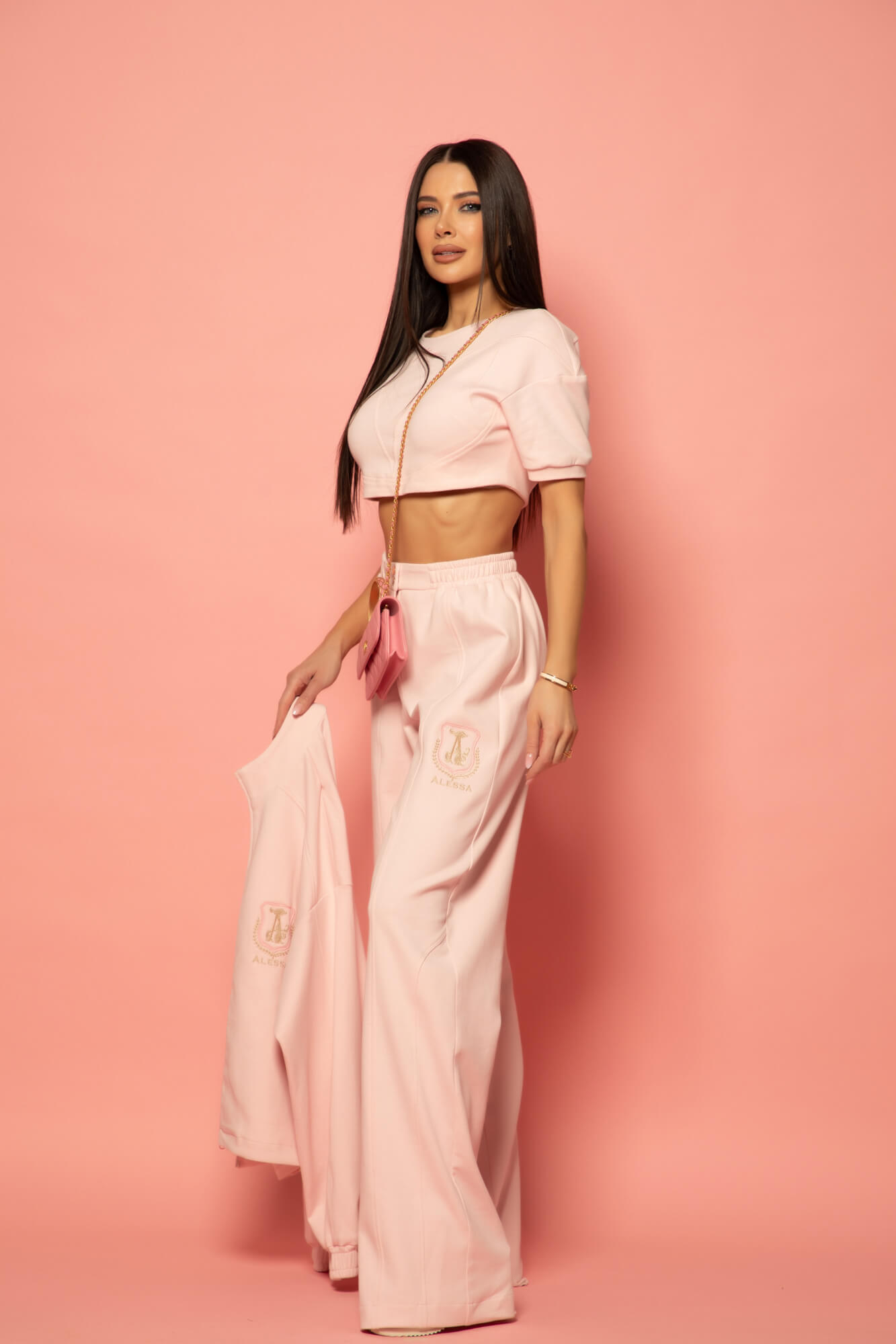 Daily Luxe Спортно Горнище - Pink - Изображение 27