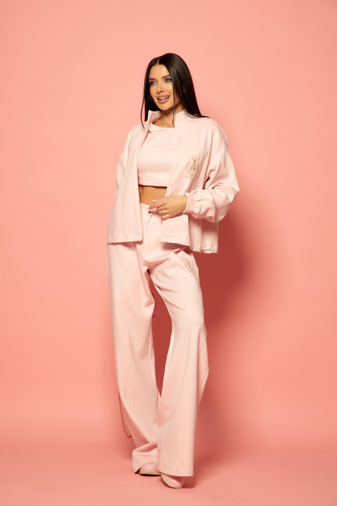 Daily Luxe Спортен Панталон - Pink - Изображение 33