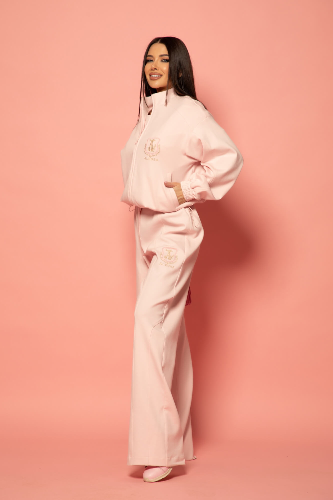 Daily Luxe Спортен Панталон - Pink - Изображение 35