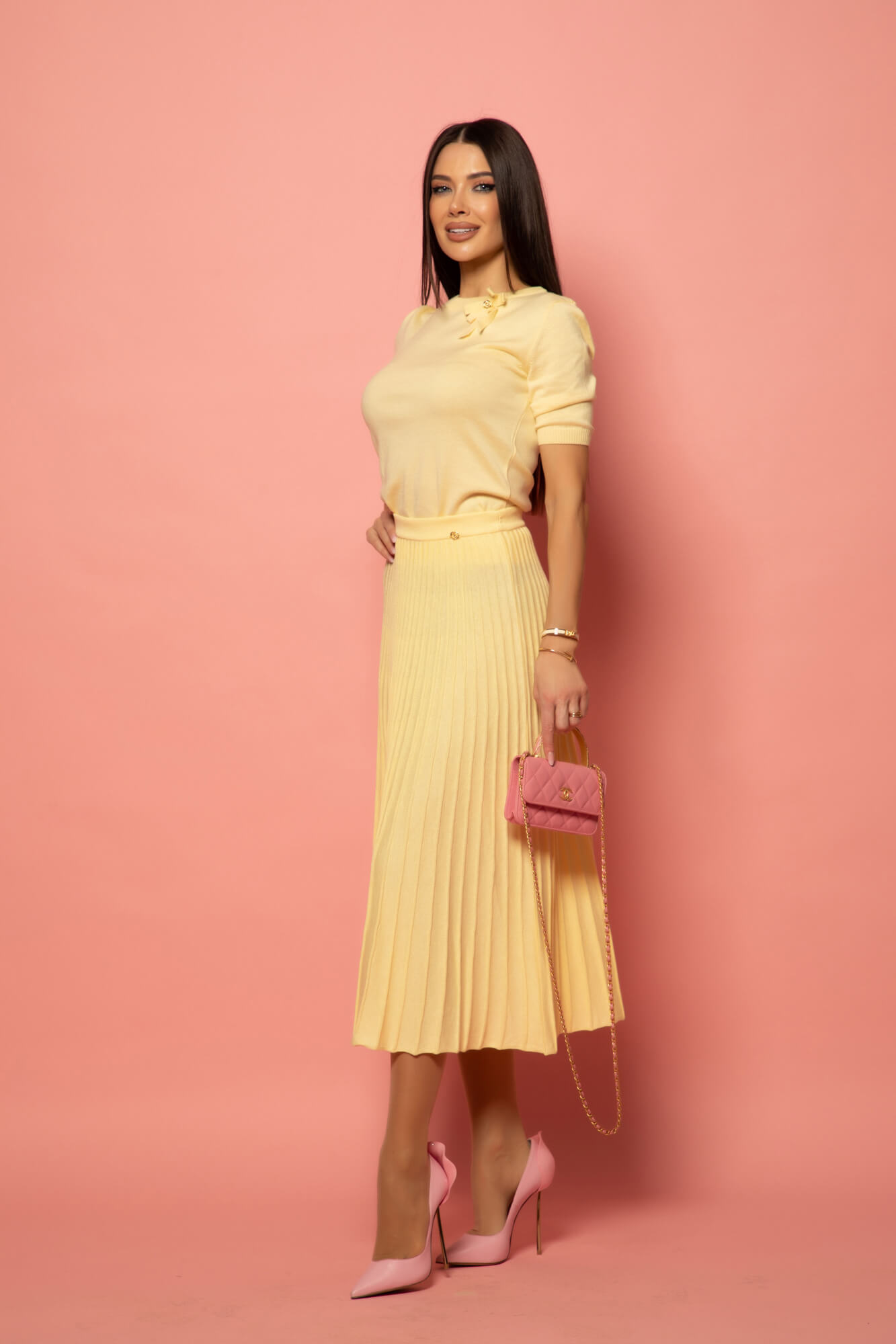 Dream Ribbon Блузка - Yellow - Изображение 14