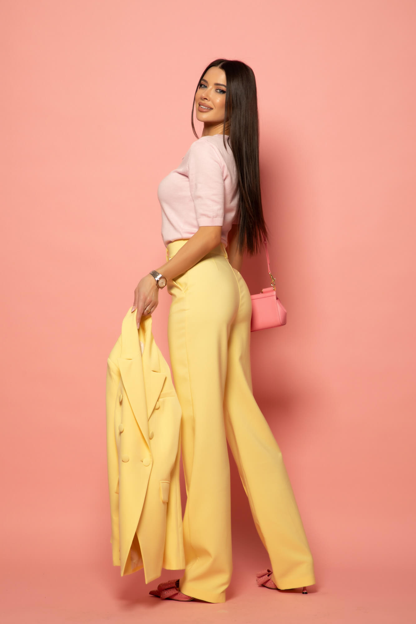 Dream Ribbon Блузка - Light Pink - Изображение 21