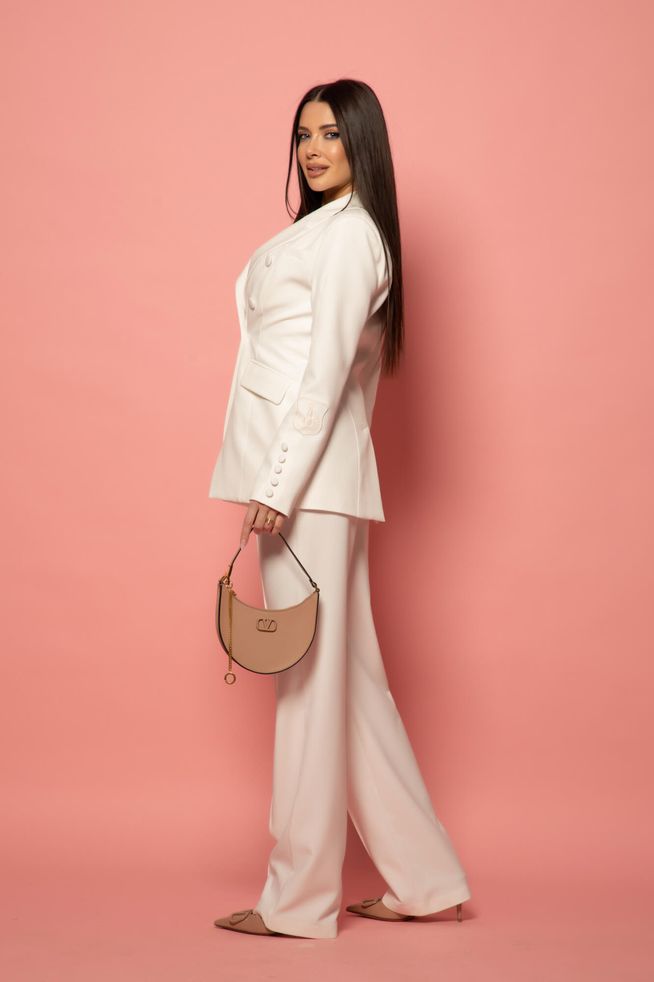 Business Beauty Блейзър - Ecru - Изображение 23