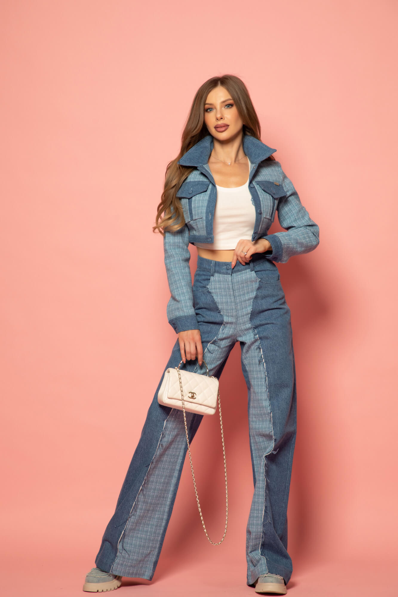 Denim Elegance Късо Яке - Изображение 24