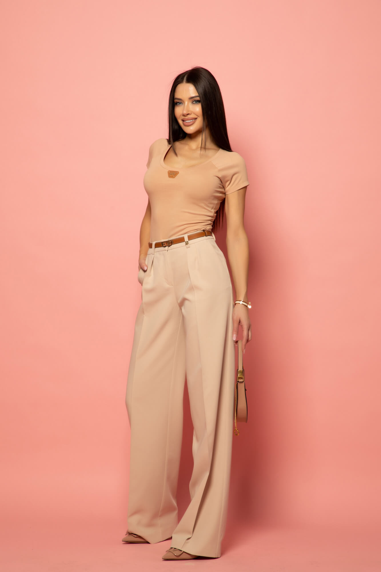 Everyday insignia Блузка От Памук - Mocha - Изображение 15