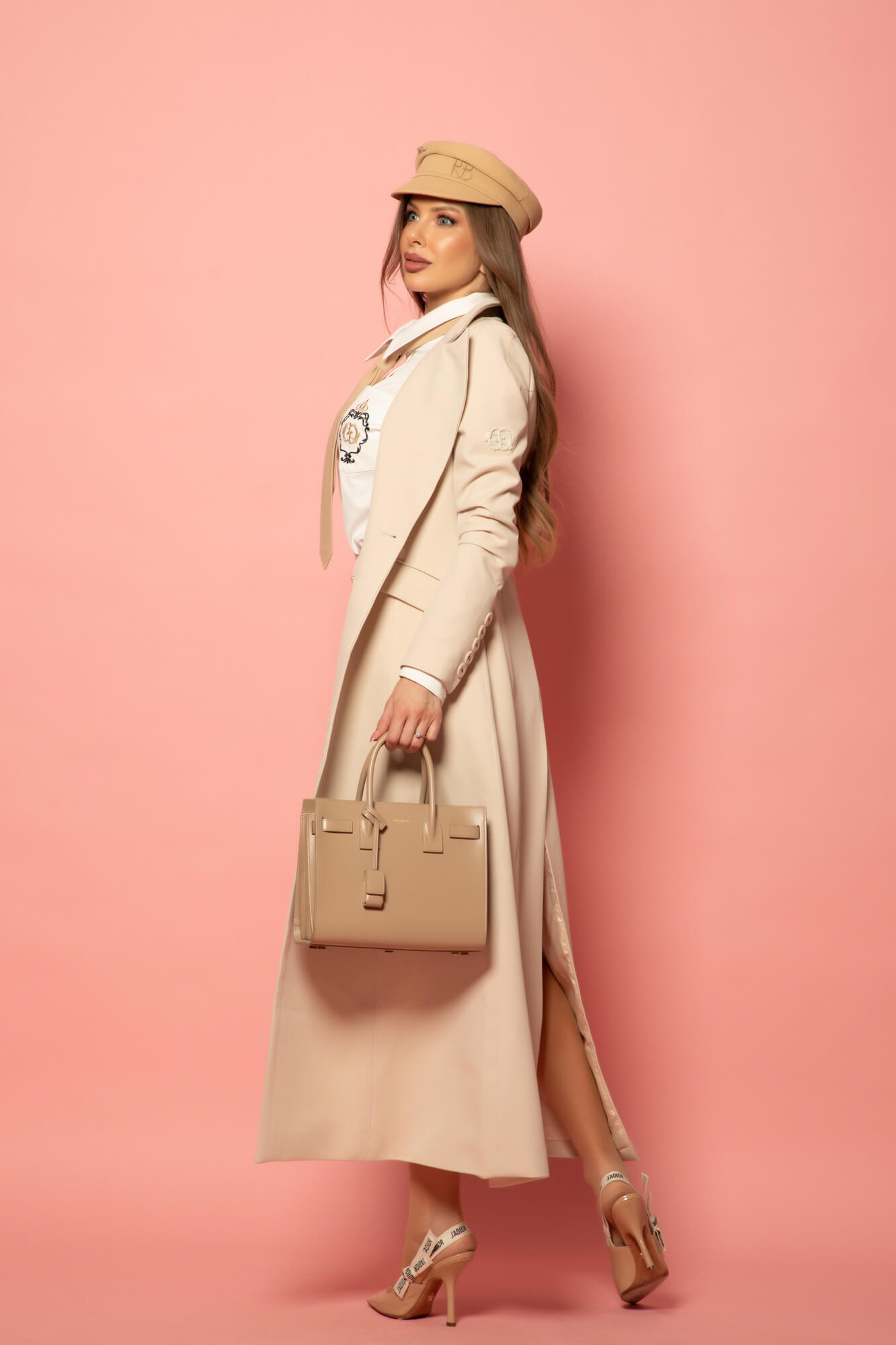 Business elegance Къс Панталон - Soft Beige - Изображение 19