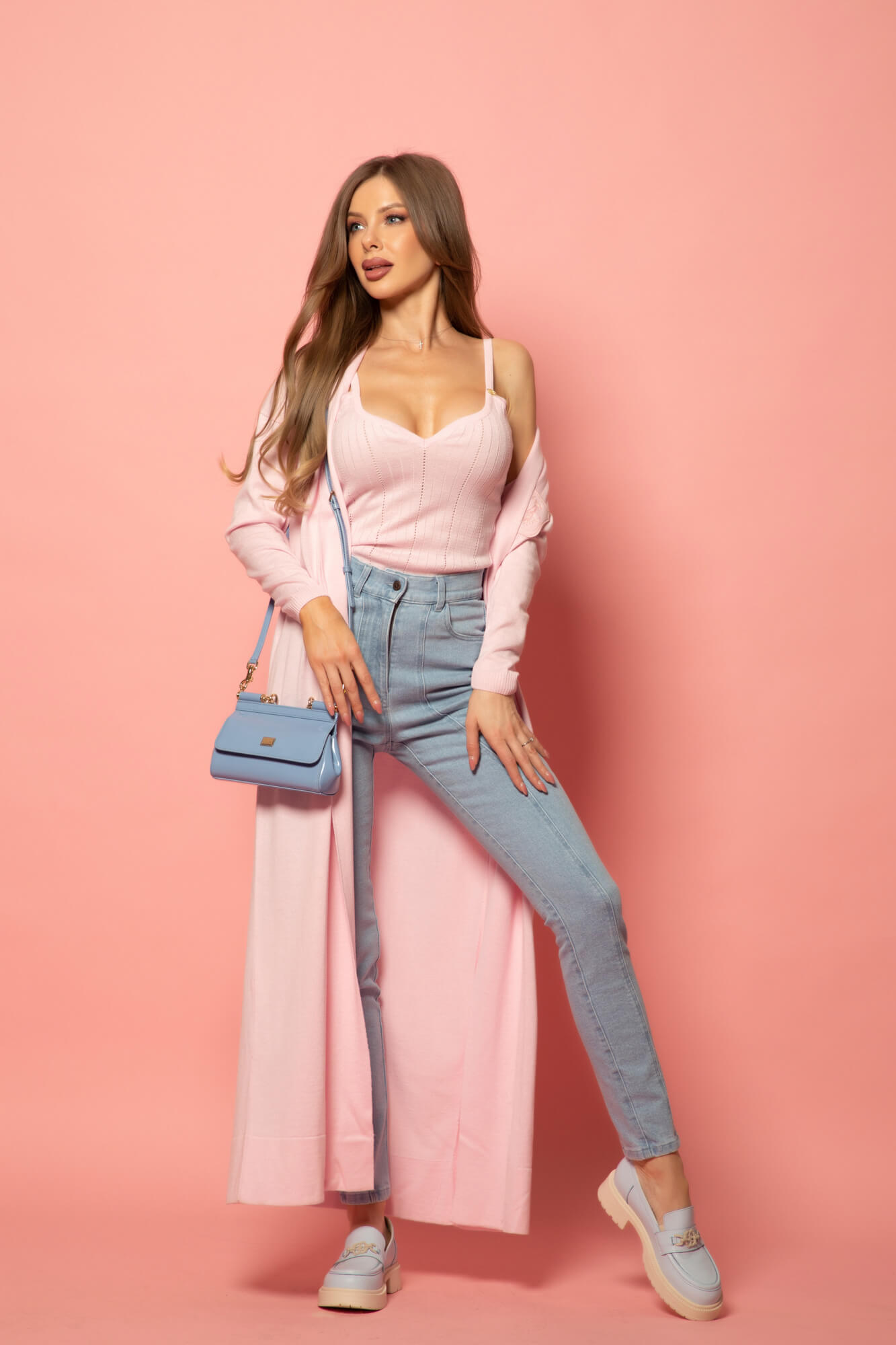Daily Chic Топ От Плетиво - Light Pink - Изображение 22