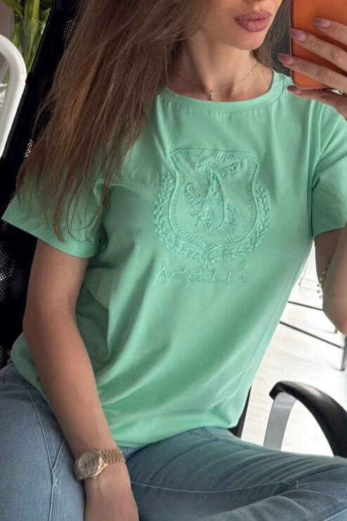 Inspire Insignia T-Shirt с бродерия - Mint - Изображение 5
