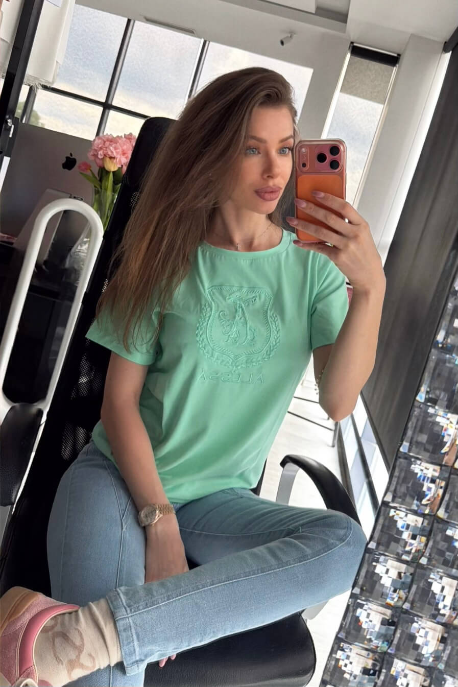 Inspire Insignia T-Shirt с бродерия - Mint - Изображение 6