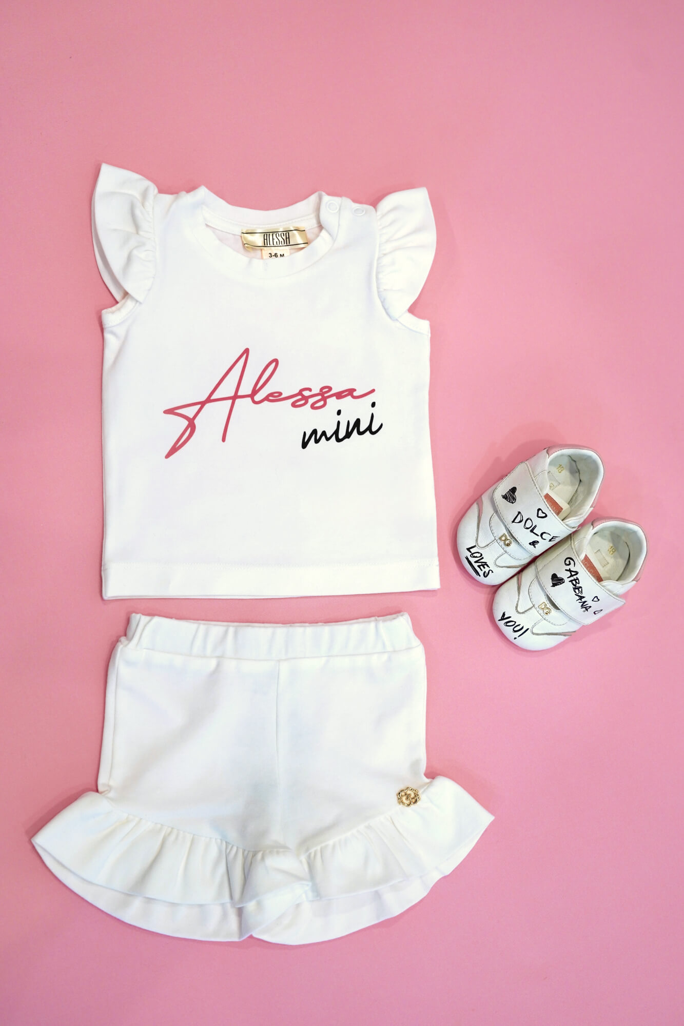 Baby Love Mini T-Shirt От Памук - Ecru - Изображение 5