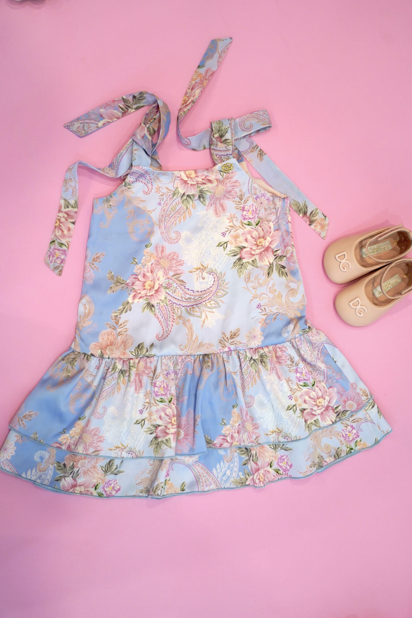 A Touch of Romance Mini Ruffles Рокля - Vista Blue - Изображение 7