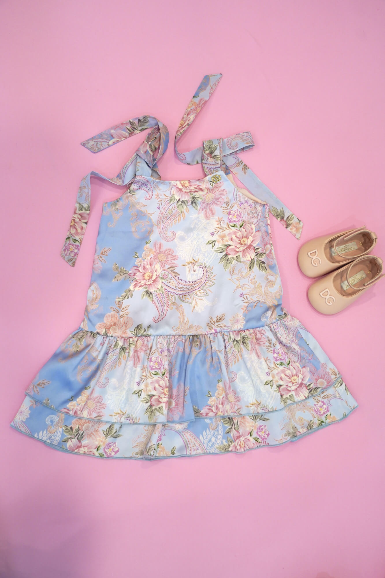 A Touch of Romance Mini Ruffles Рокля - Vista Blue - Изображение 8